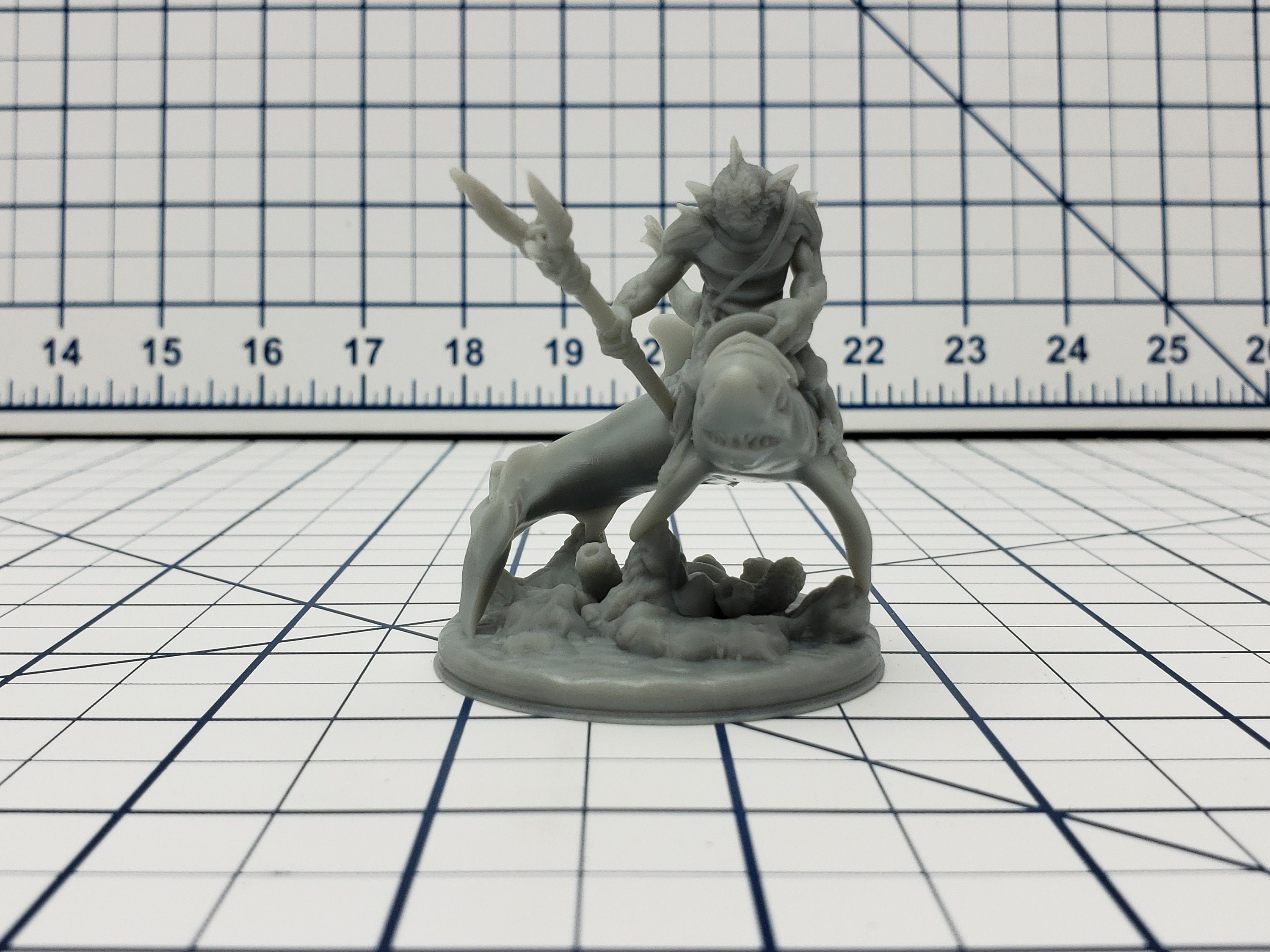 Sea Devils Mini - Savage Atoll - Hero's Hoard - DND - Pathfinder - Dungeons & Dragons - RPG - Tabletop - EC3D - Miniature