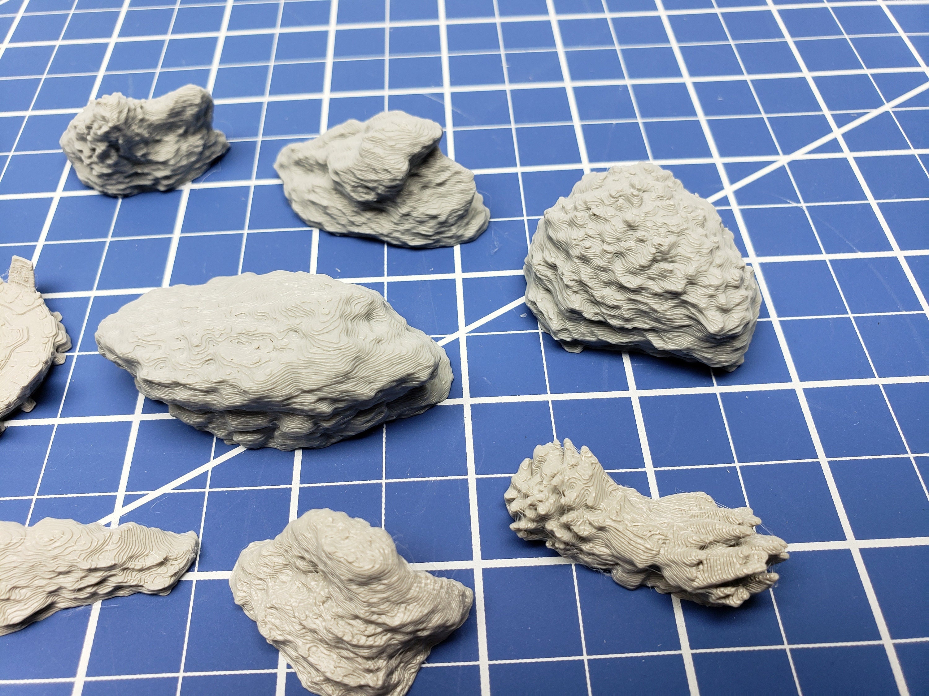 Canyon/Asteroid Scatter - Starfinder - Cyberpunk - Science Fiction - Syfy - RPG - Tabletop - Scatter - Terrain