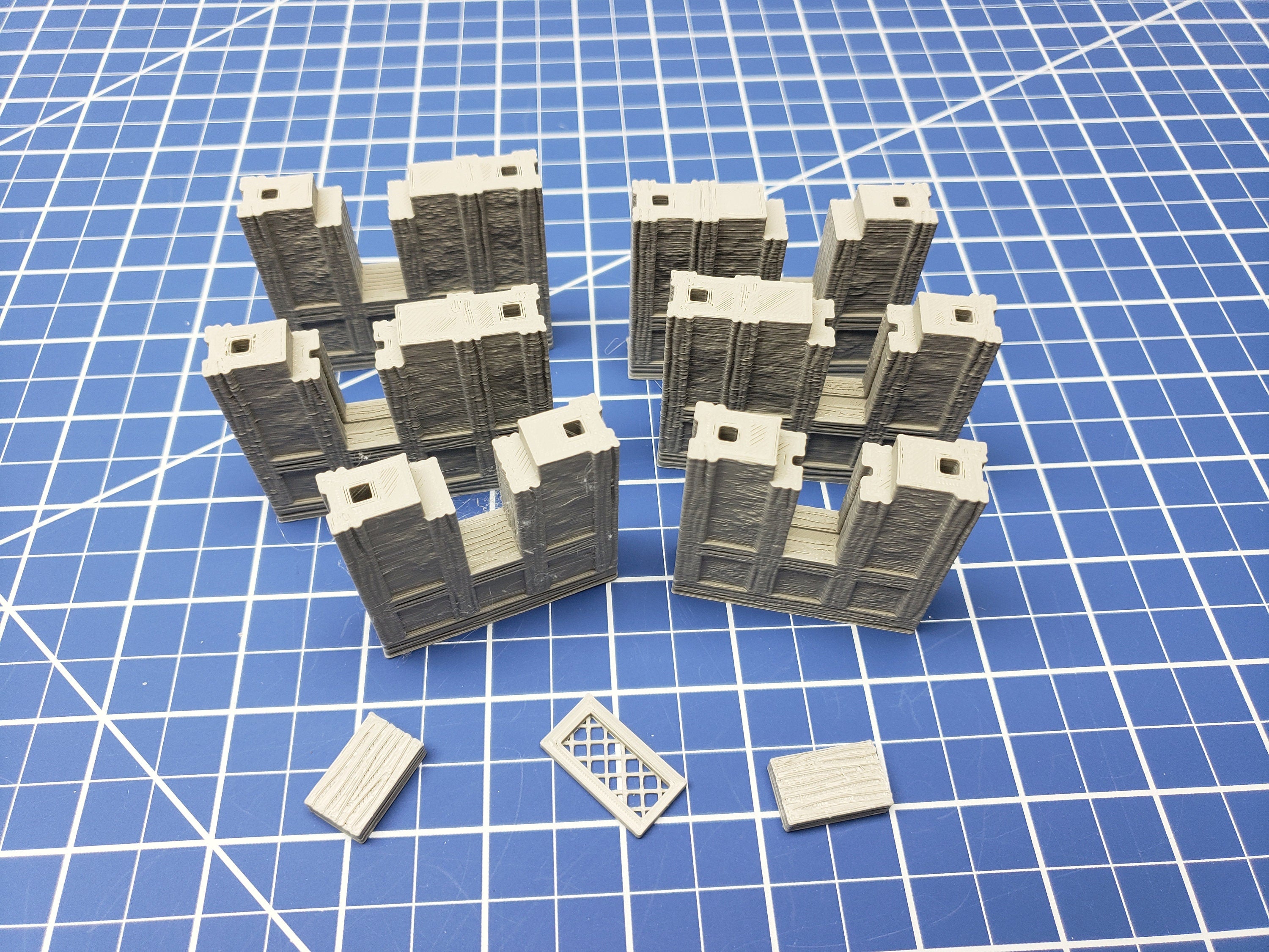 Half-Timbered Window External Walls - Dragonshire - Building - Fat Dragon - DND - Pathfinder - RPG - Terrain - 28 mm/ 1" - Dungeon & Dragons