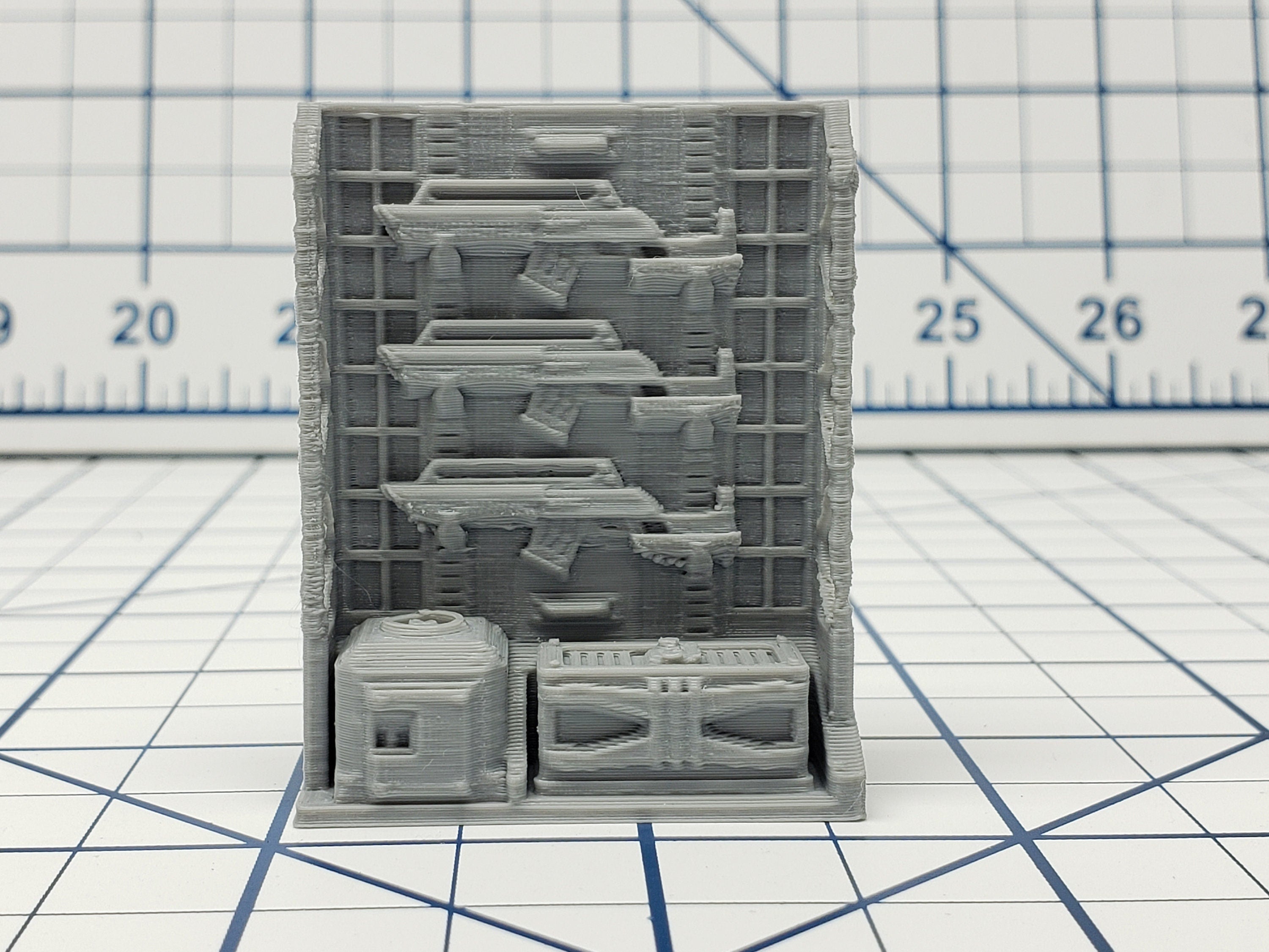 Weapons Rack - Ignis Quadrant - Starfinder - Cyberpunk - Science Fiction - Syfy - RPG - Tabletop - EC3D - Scatter - Terrain
