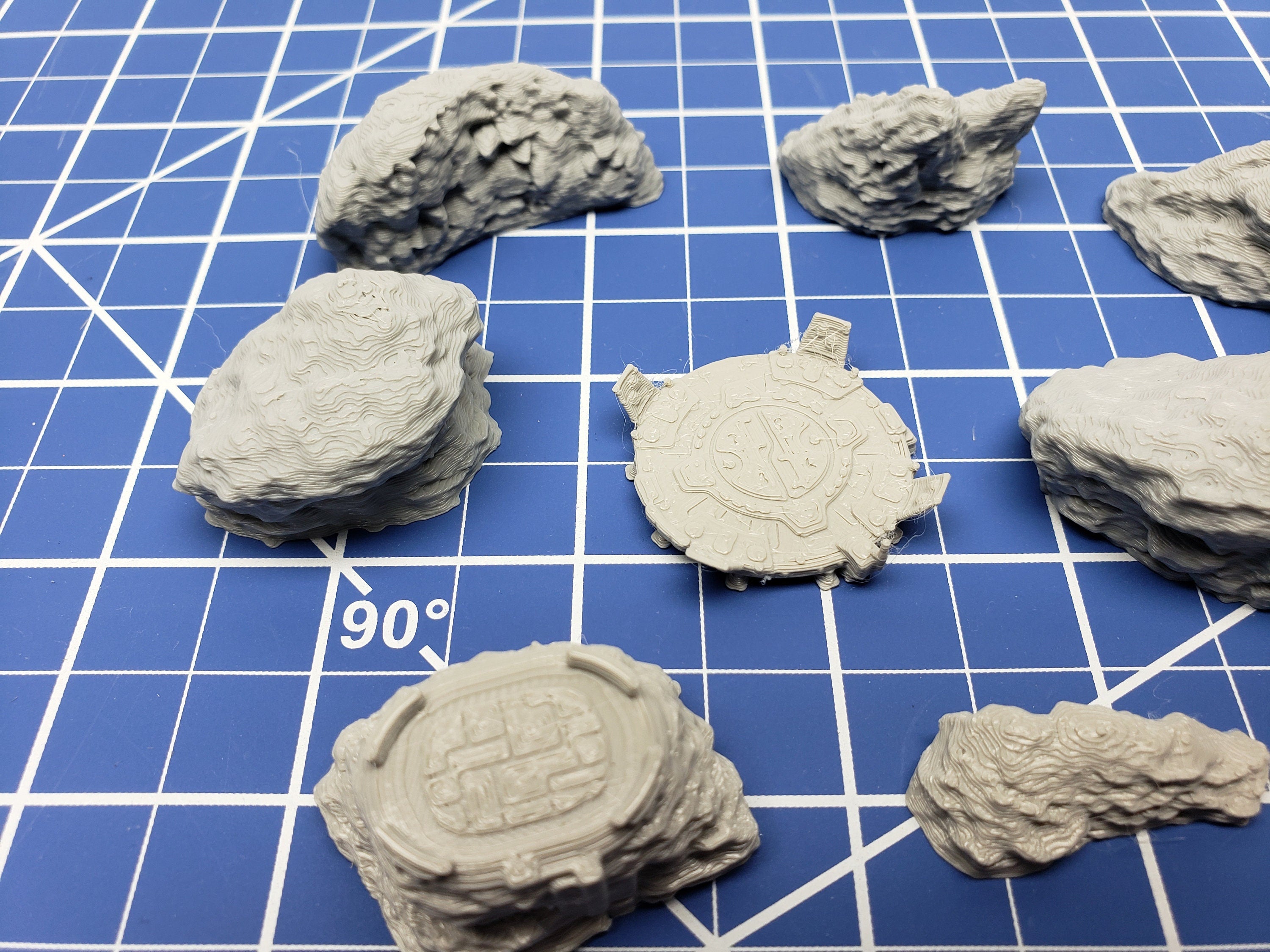 Canyon/Asteroid Scatter - Starfinder - Cyberpunk - Science Fiction - Syfy - RPG - Tabletop - Scatter - Terrain