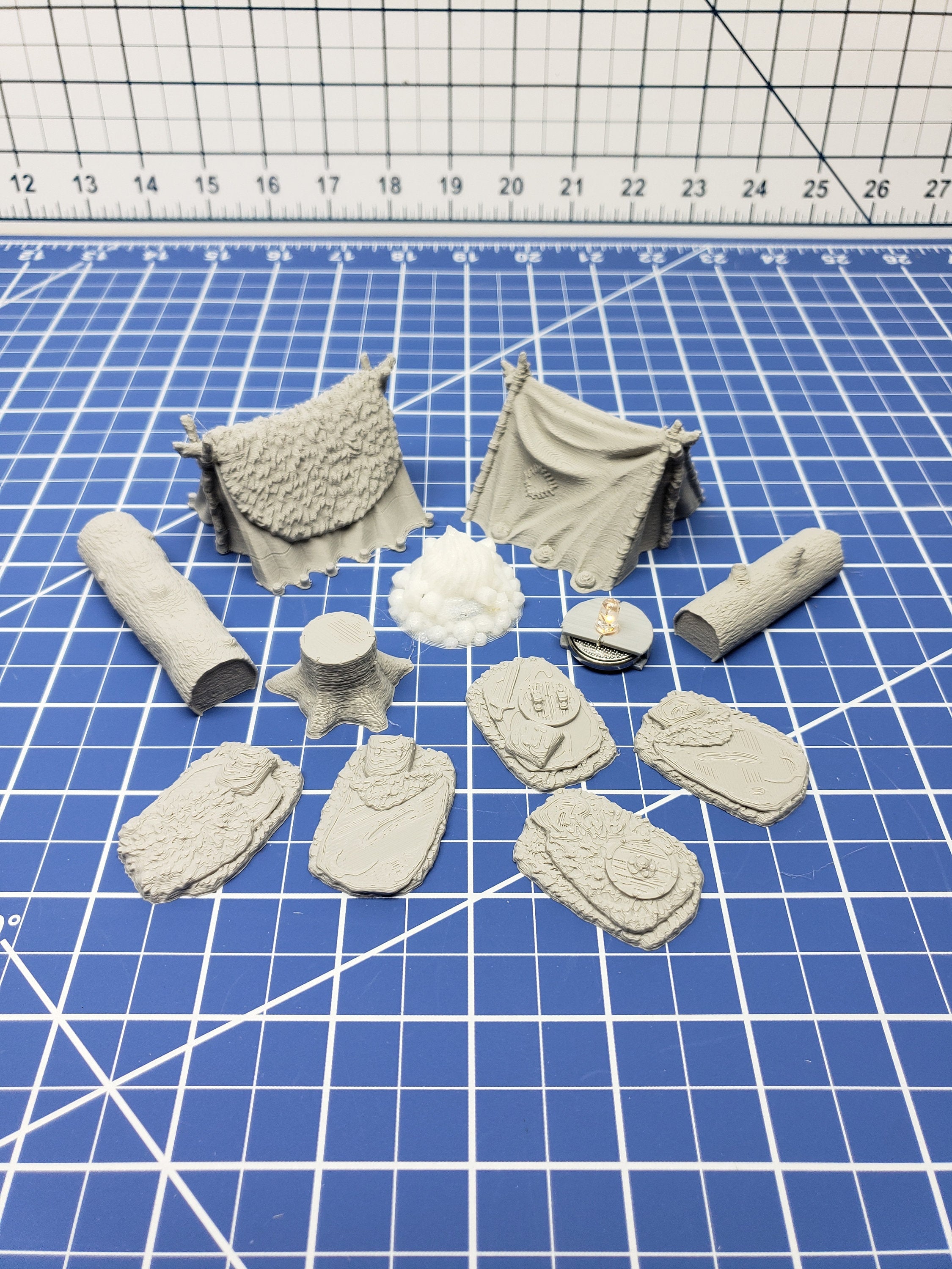 Shadowgrove Campsite Items - Dragonshire - Fat Dragon Games - DND - Pathfinder - RPG - Terrain - 28 mm / 1" - Dungeon & Dragons -