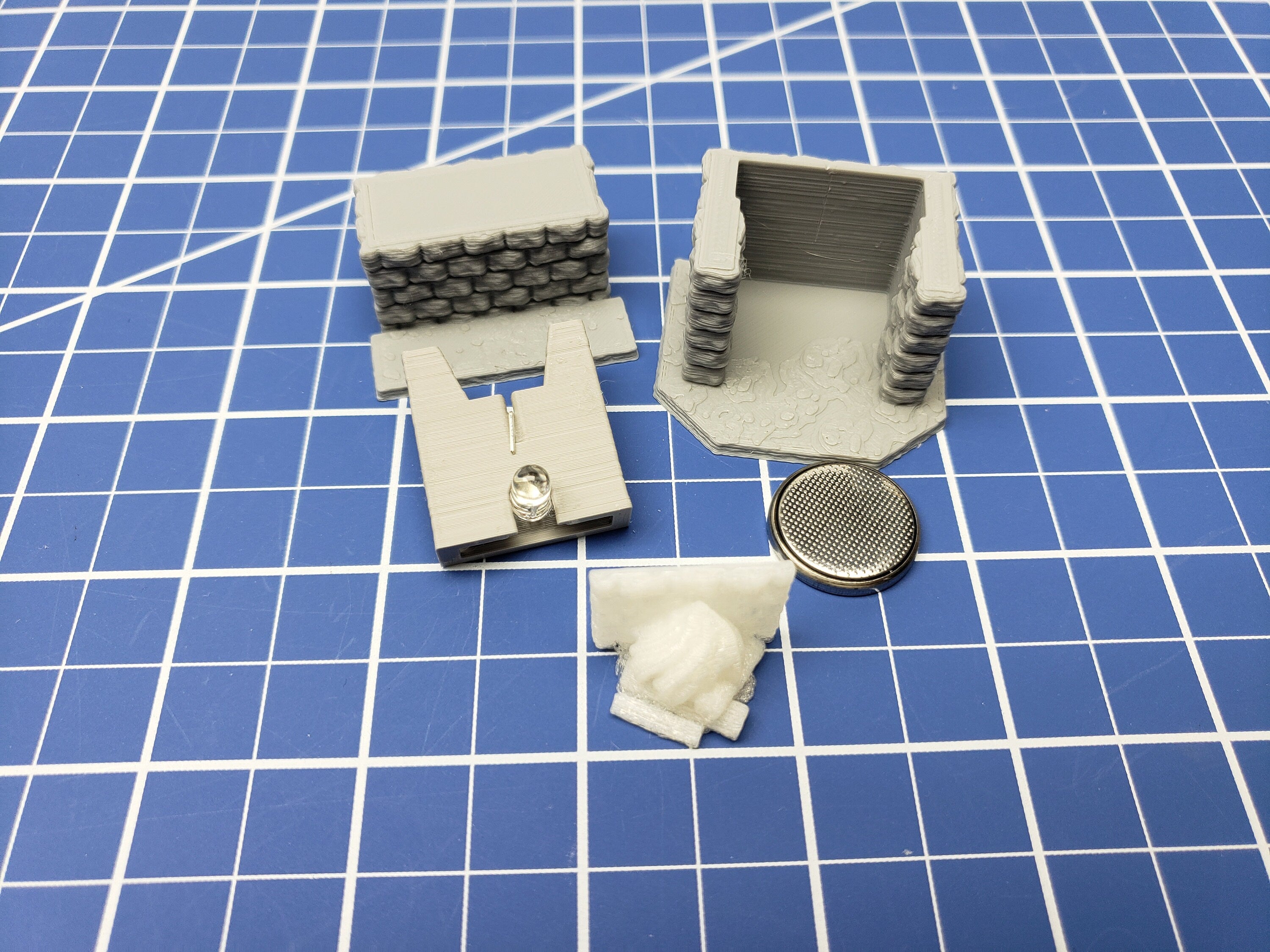 LED Fireplace - Dragonshire - DragonLock - Fat Dragon Games - DND - Pathfinder - RPG - Terrain - 28 mm / 1" - Dungeon & Dragons