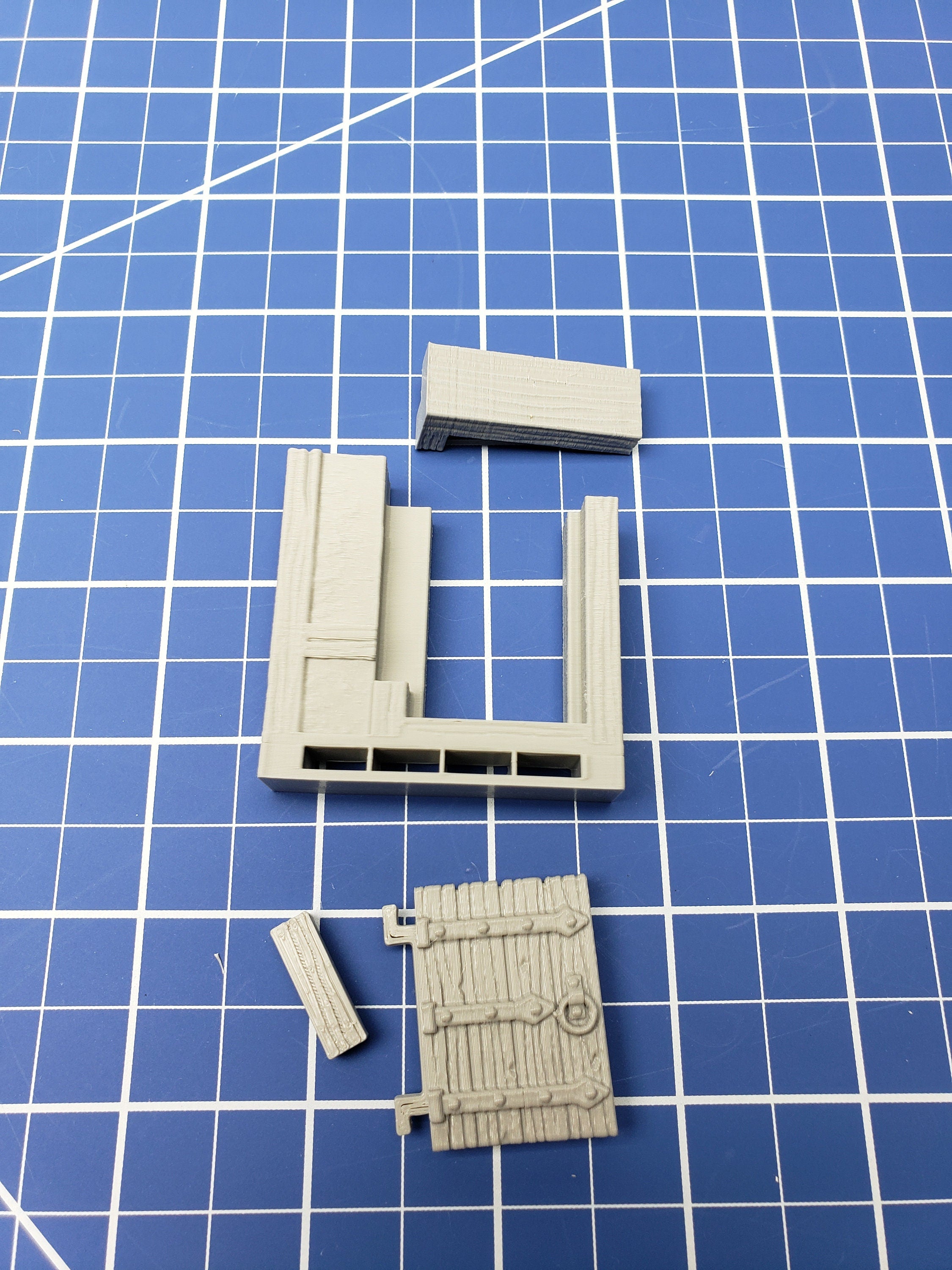 Half-Timbered Wall Doors - Dragonshire - Building - Fat Dragon Games - DND - Pathfinder - RPG - Terrain - 28 mm/ 1" - Dungeon & Dragons