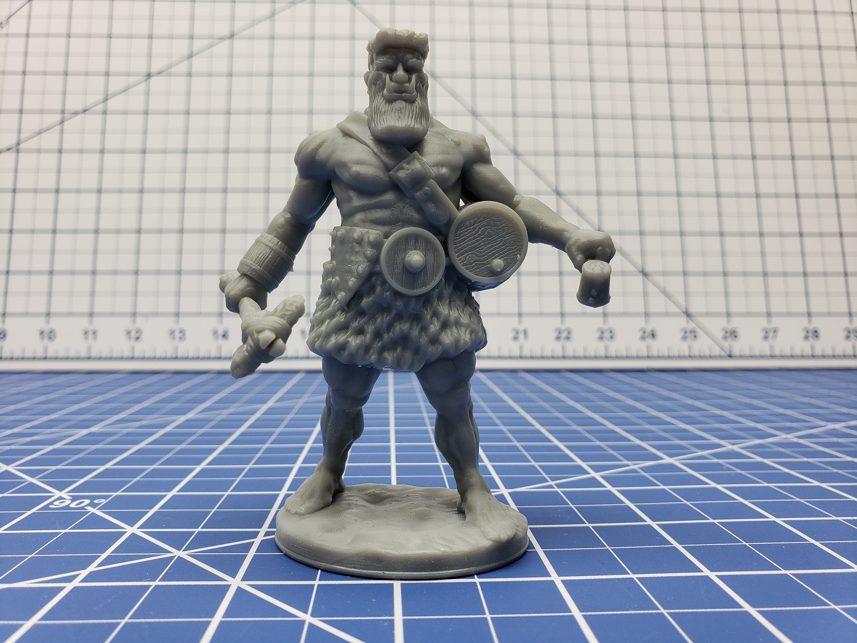 Hill Giant Mini - DND - Pathfinder - Dungeons & Dragons - RPG - Tabletop - Role Playing Game - Miniature - 28 mm