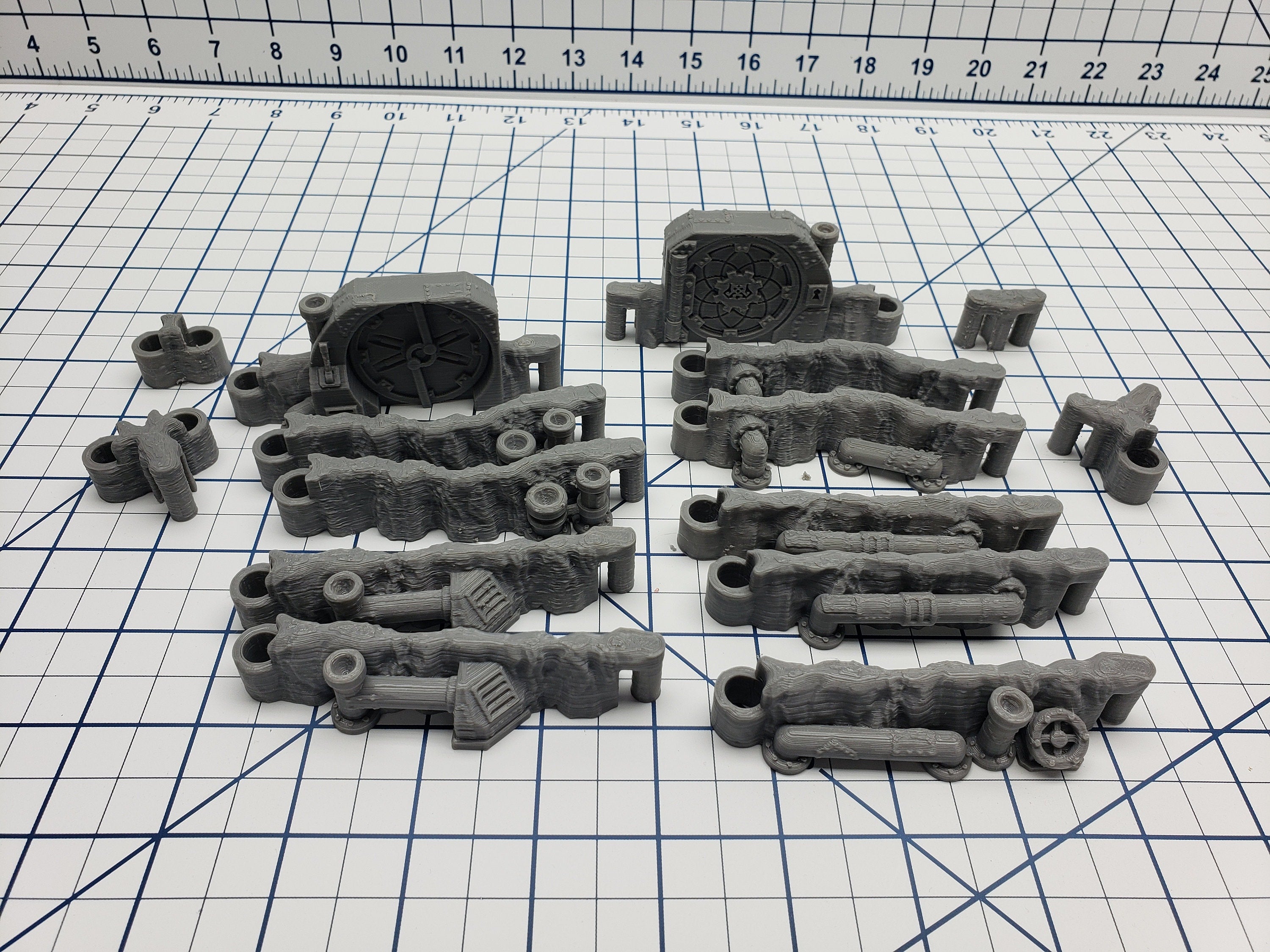 DungeonSticks - Steamworks Premium Set 100 Tiles! - DND - Pathfinder - Dungeons & Dragons - Terrain - RPG - Tabletop - 28 mm / 1"