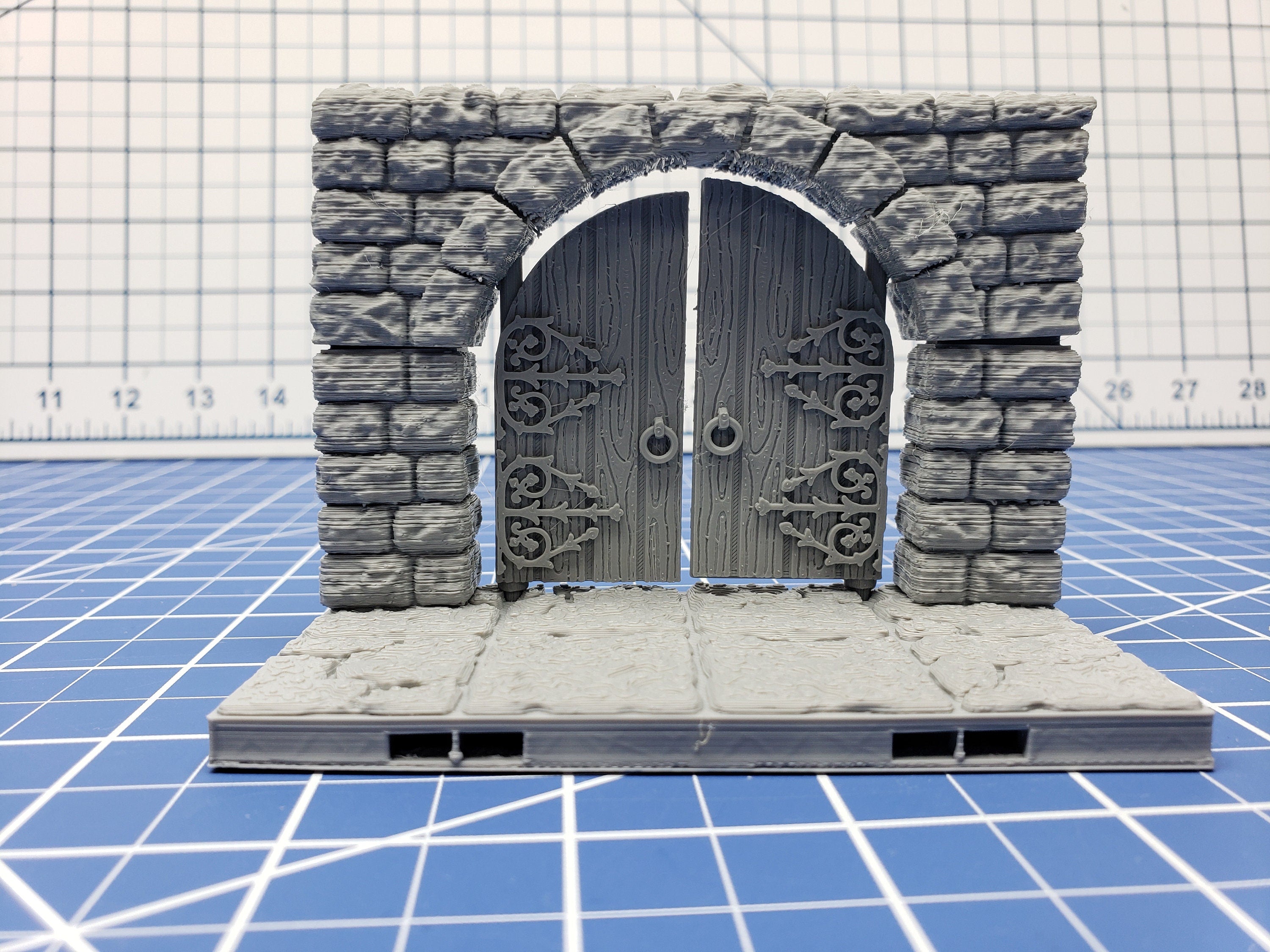 Keep Style - Entry Tiles- DragonLock - DND - Pathfinder - RPG - Dungeon & Dragons - 28 mm / 1" - Terrain - Fat Dragon Games