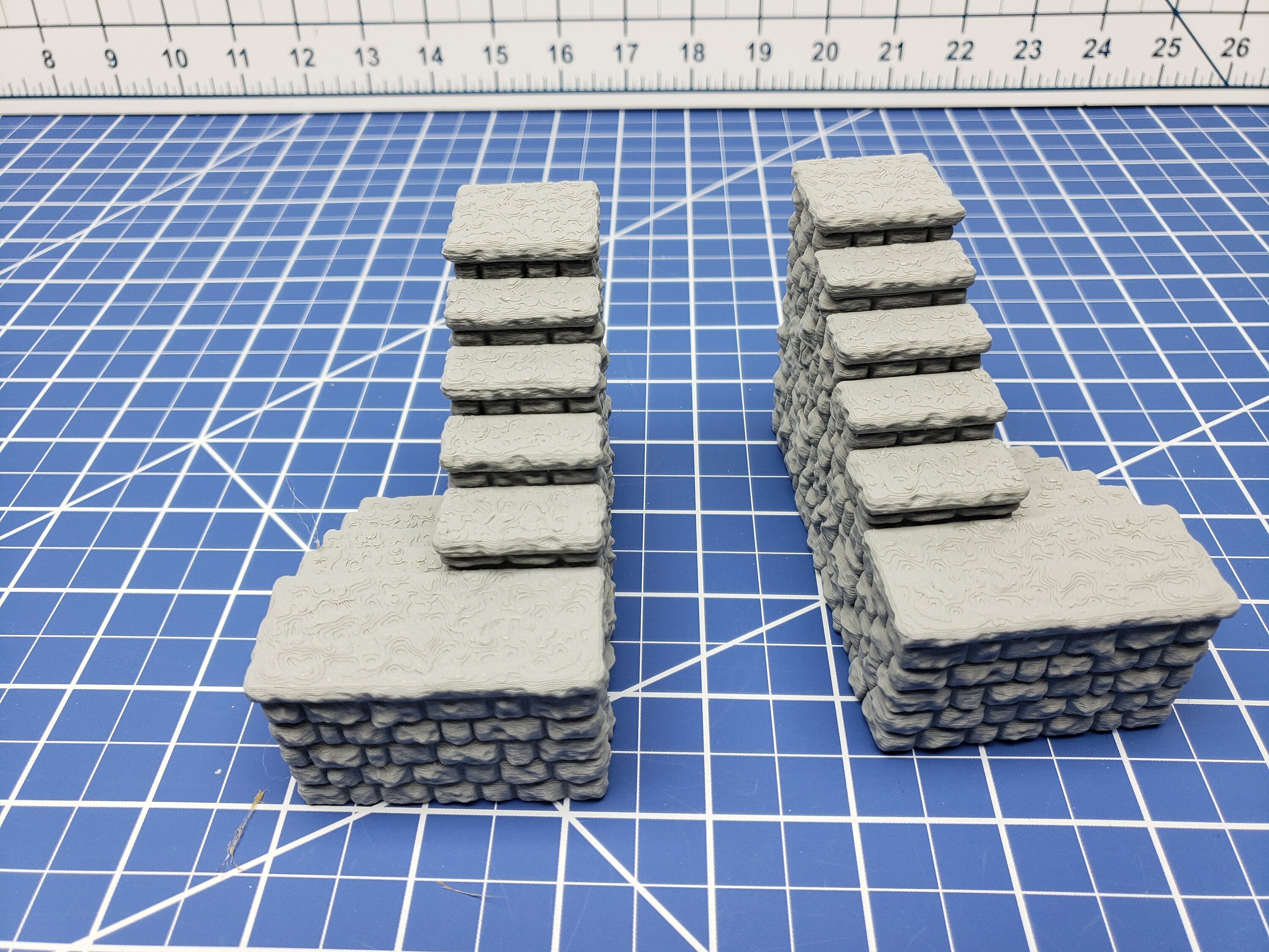 Keep Style - Stairs - DragonLock - DND - Pathfinder - RPG - Dungeon & Dragons - 28 mm / 1" - Terrain - Fat Dragon Games