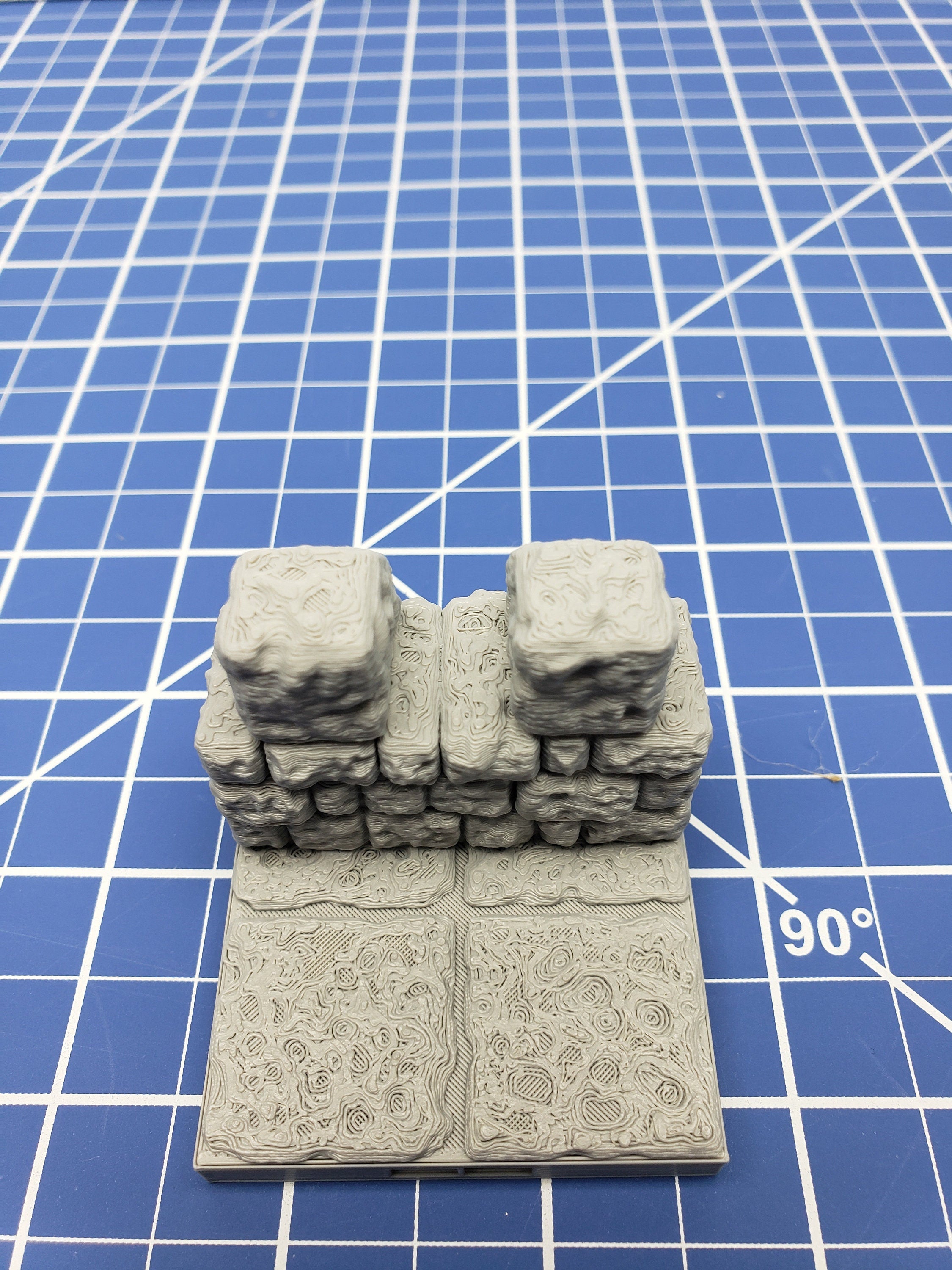 Keep Style - 2" Wall Tiles- DragonLock - DND - Pathfinder - RPG - Dungeon & Dragons - 28 mm / 1" - Terrain - Fat Dragon Games