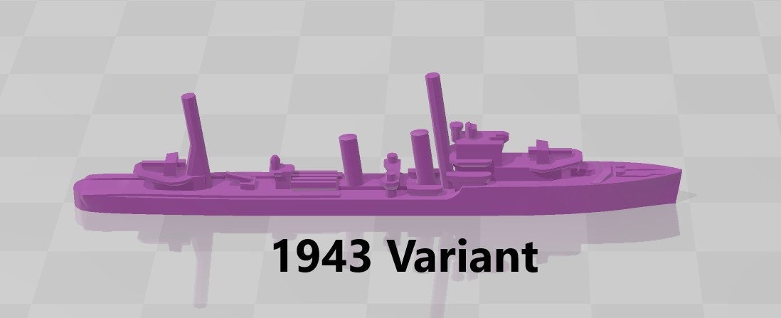 Destroyer - E Class - Royal Navy - Wargaming - Axis and Allies - Naval Miniature - Tabletop Games - Warships