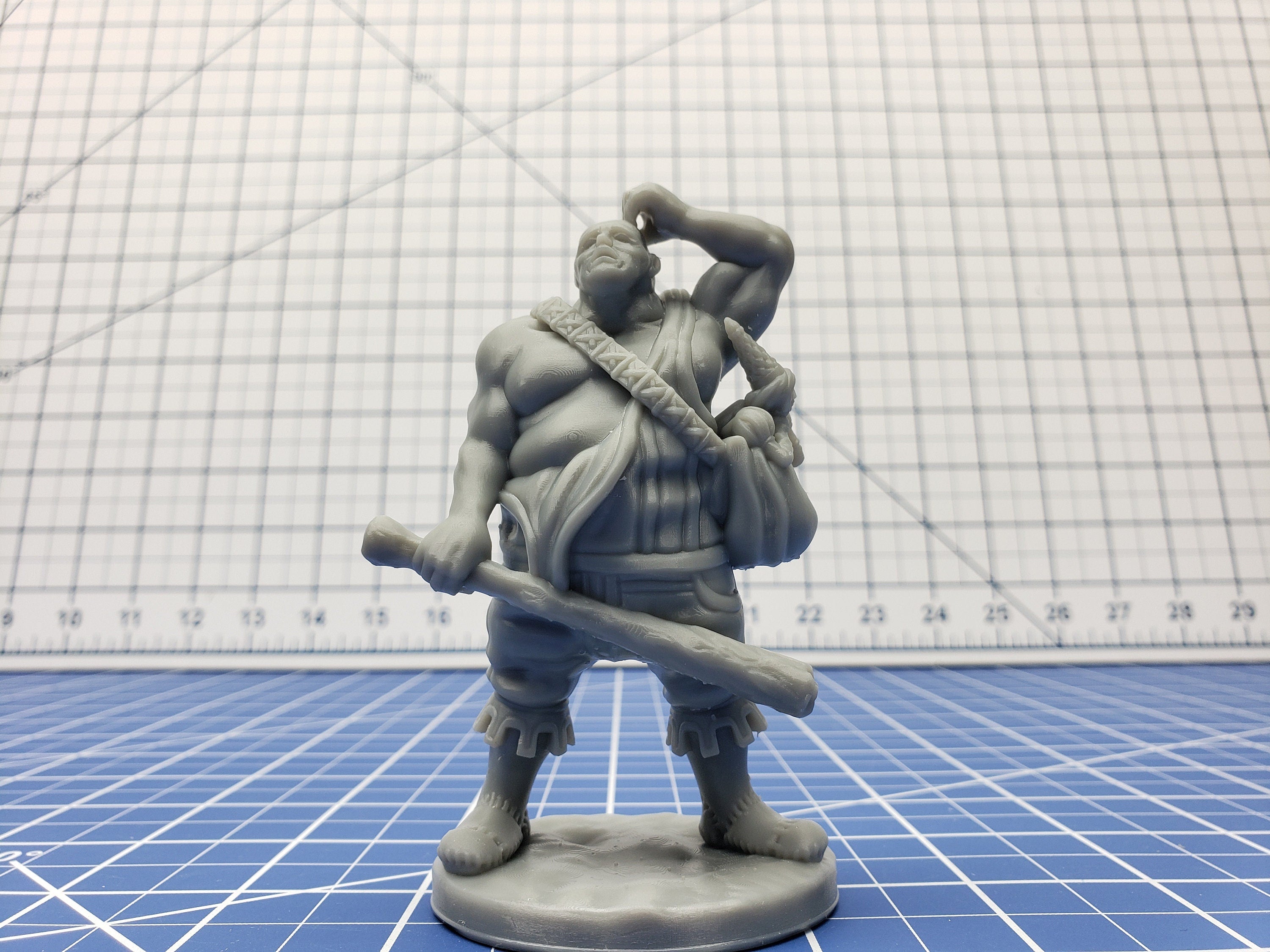 Hill Giant Mini - DND - Pathfinder - Dungeons & Dragons - RPG - Tabletop - Role Playing Game - Miniature - 28 mm