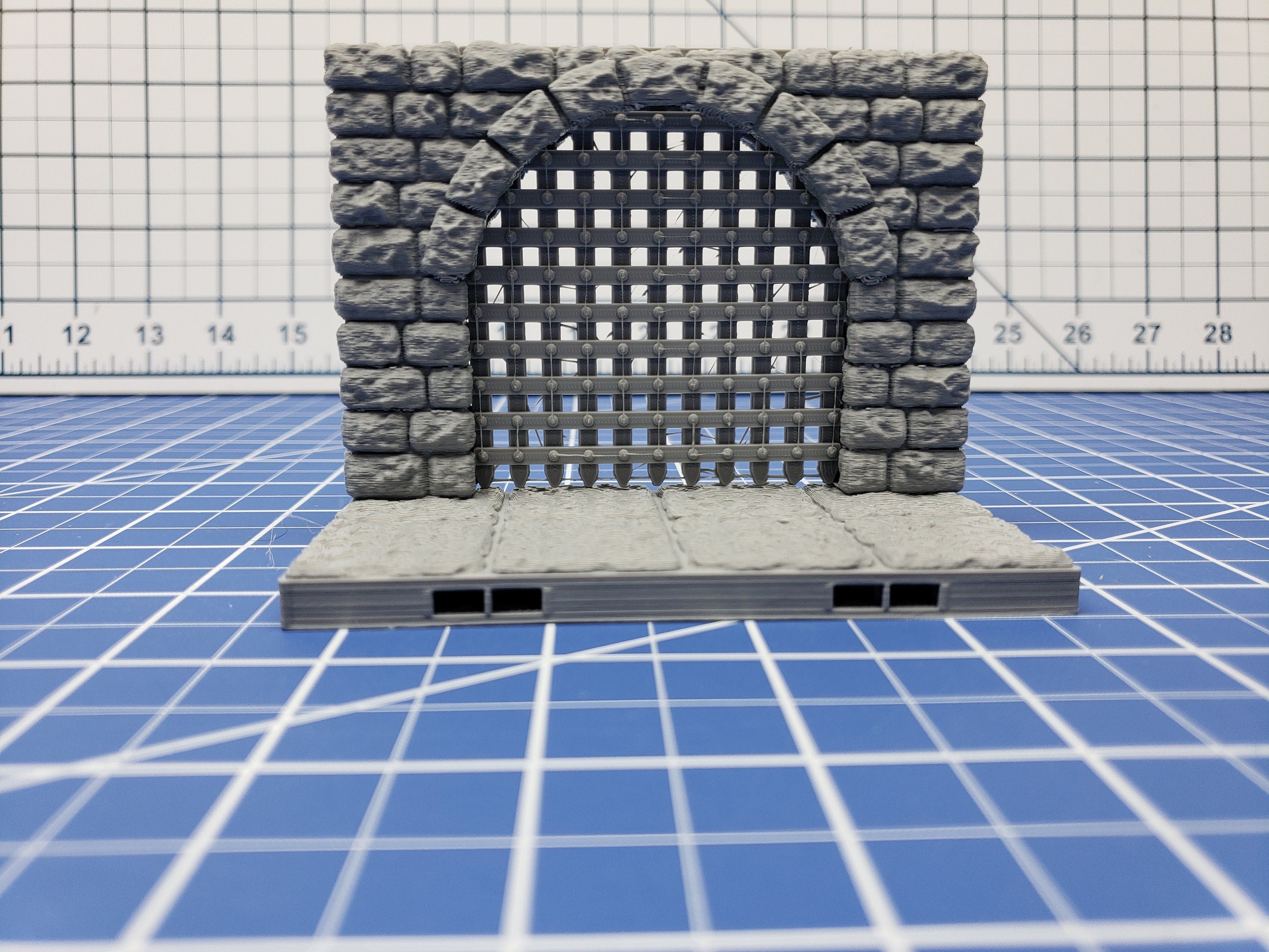 Keep Style - Entry Tiles- DragonLock - DND - Pathfinder - RPG - Dungeon & Dragons - 28 mm / 1" - Terrain - Fat Dragon Games