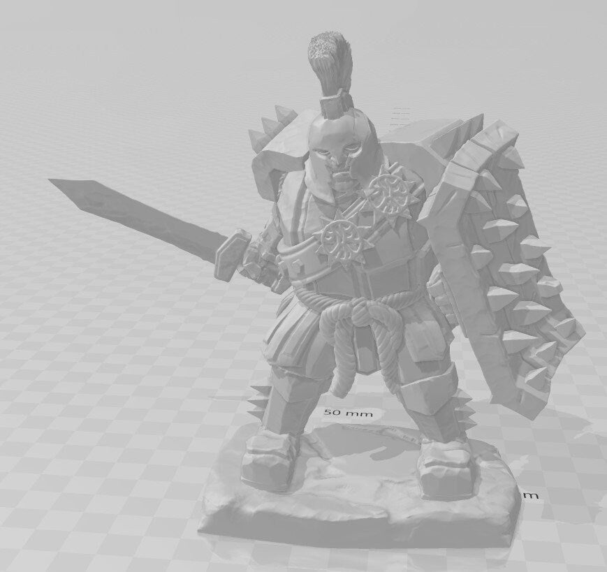 Fire Giant Mini - DND - Pathfinder - Dungeons & Dragons - RPG - Tabletop - Role Playing Game - Miniature - 28 mm