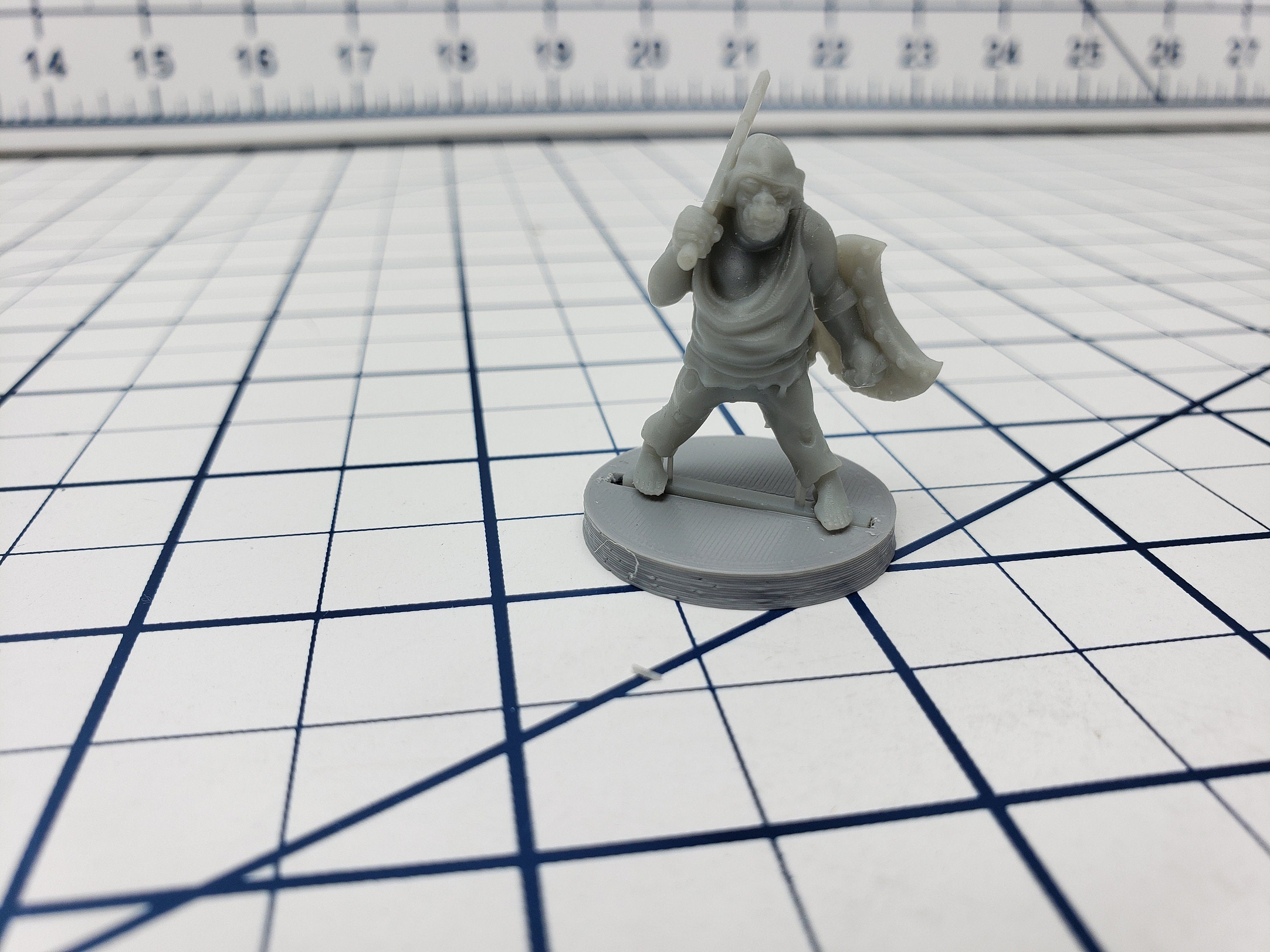 Orc Minis - Shield Fighters - Slottabase - DND - Pathfinder - Dungeons & Dragons - RPG - Tabletop - Role Playing Game - Miniatures - 28 mm