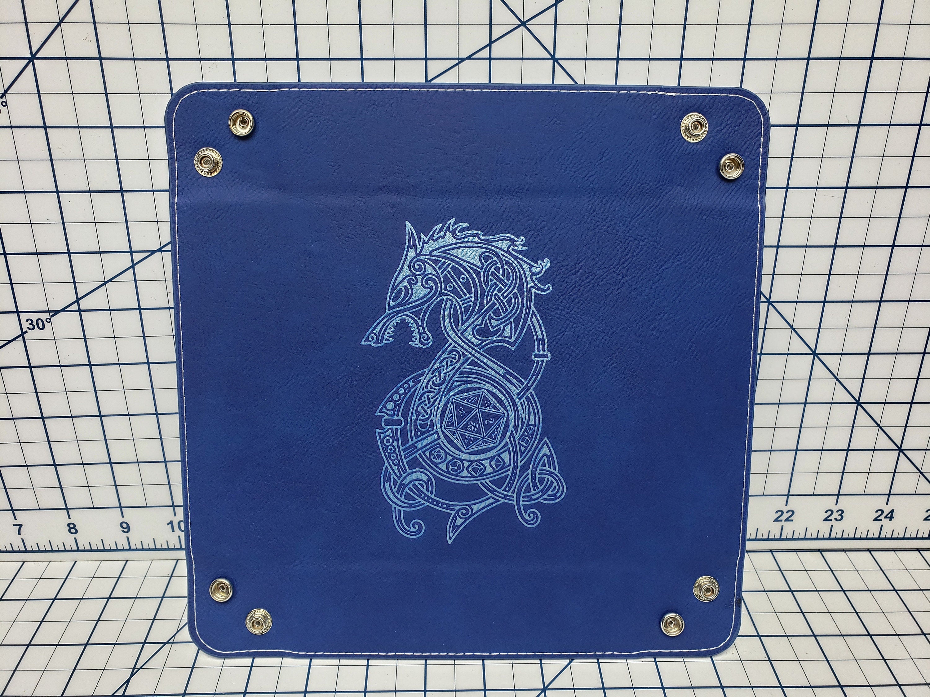 Dungeons and Dragons Themed Dice Tray - Multiple Designs - Leatherette Snap Up Tray - D&D - Dungeons and Dragons - Fantasy - RPG