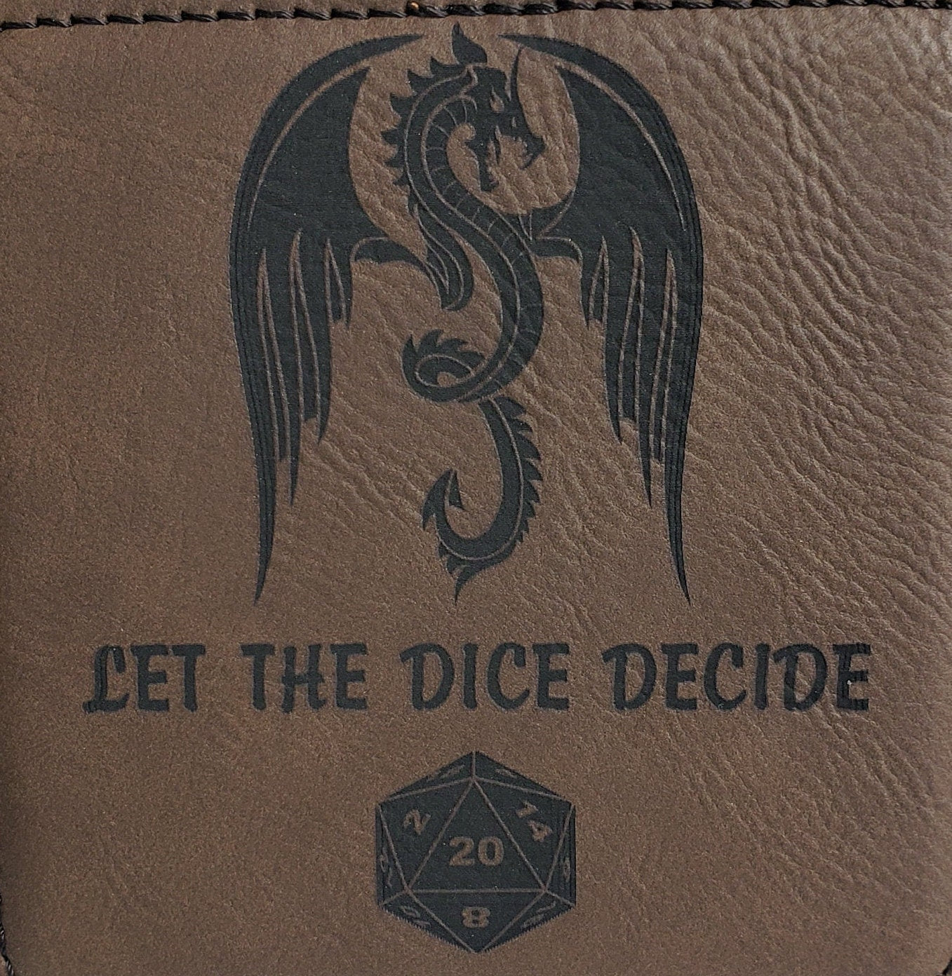 Dungeons and Dragons Themed Dice Tray - Multiple Designs - Leatherette Snap Up Tray - D&D - Dungeons and Dragons - Fantasy - RPG