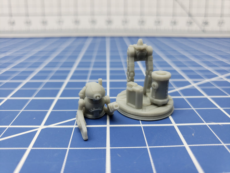 Robot Minis - Ignis Quadrant - Hero's Hoard - Starfinder - Cyberpunk - Science Fiction - Syfy - RPG - Tabletop - EC3D - Miniature