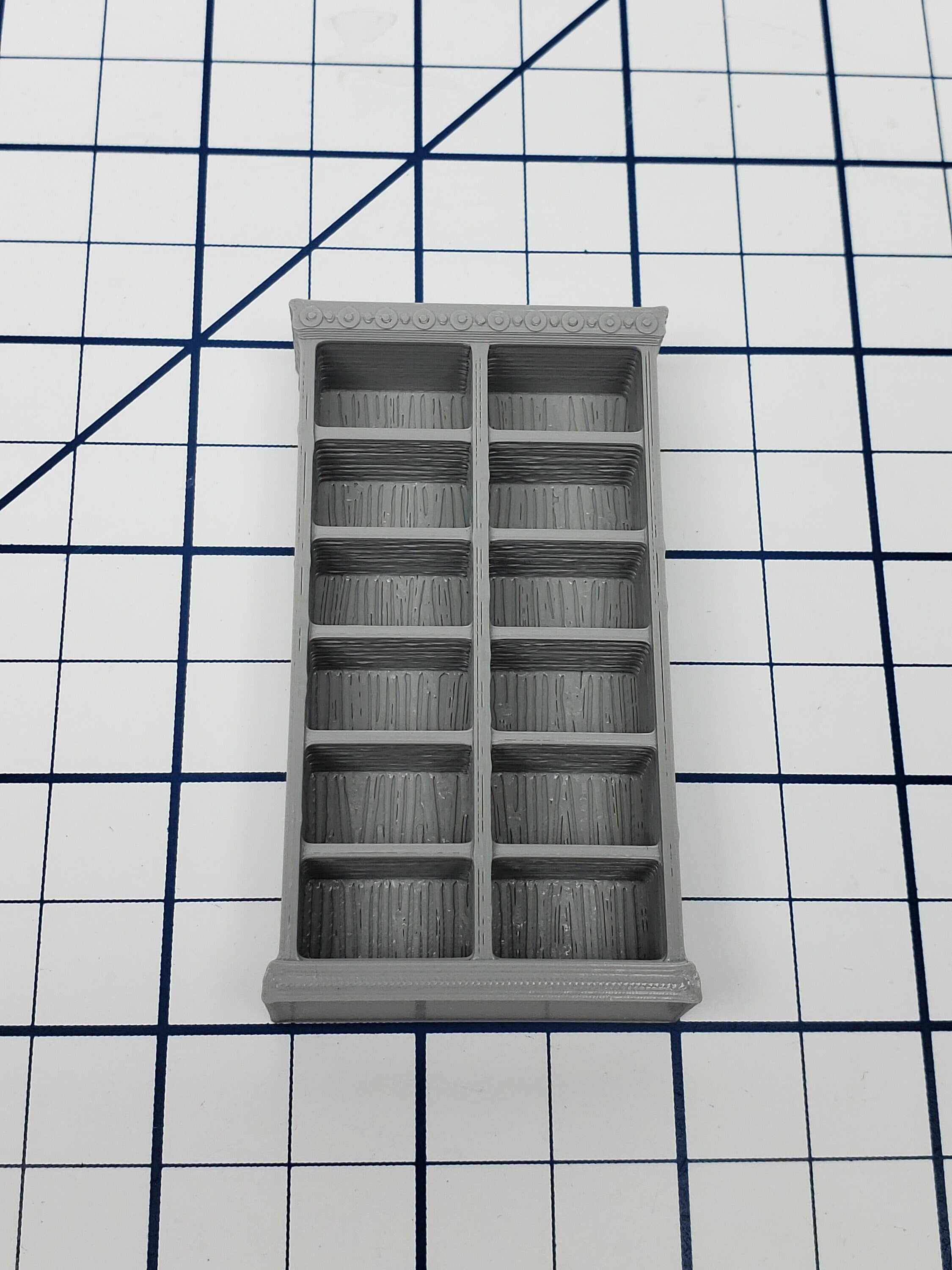 Bookcase Decorative Crown Molding - Dragonshire - Fat Dragon Games - DND - Pathfinder - RPG - Terrain - 28 mm / 1" - Dungeon & Dragons