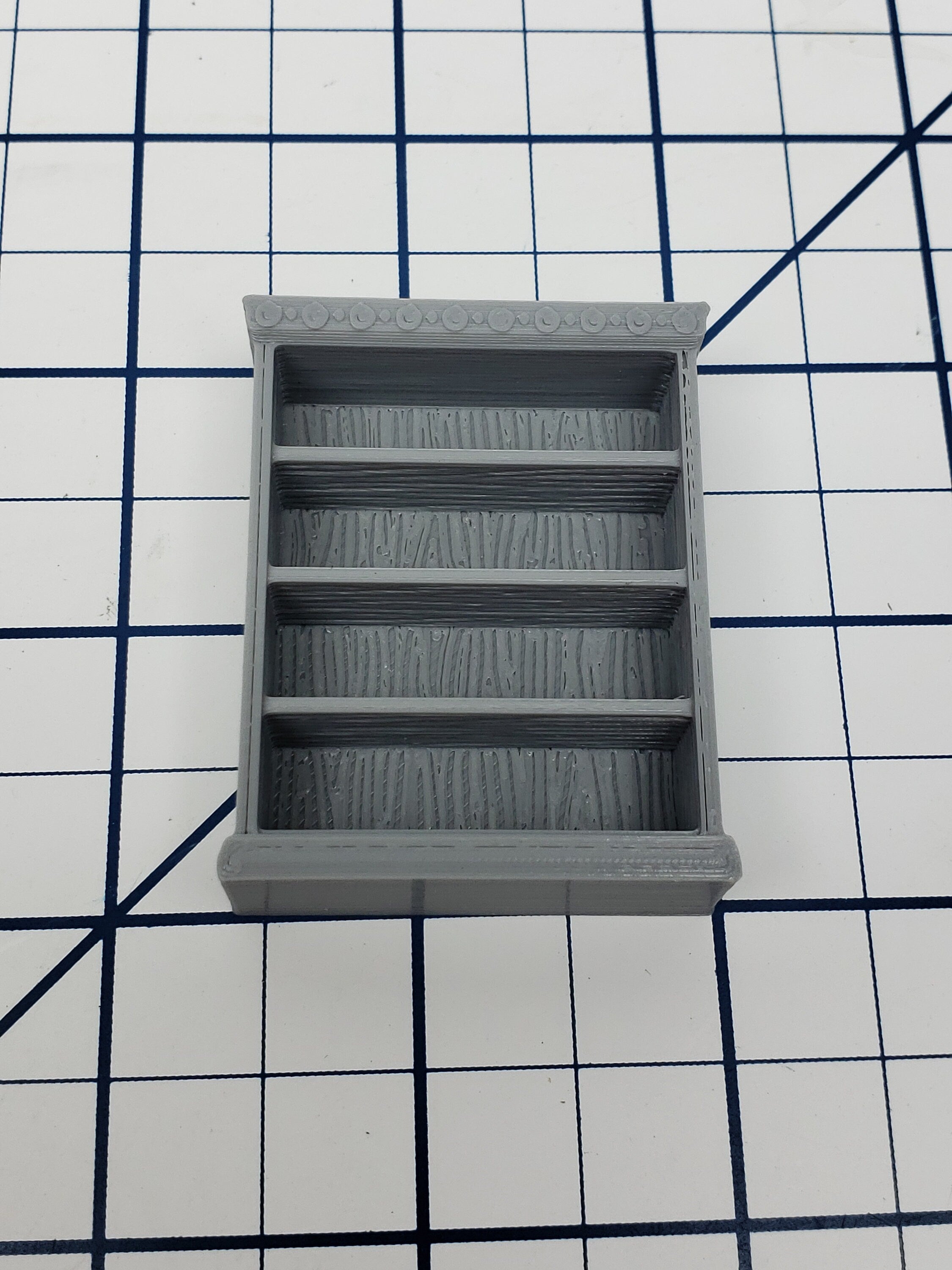 Bookcase Decorative Crown Molding - Dragonshire - Fat Dragon Games - DND - Pathfinder - RPG - Terrain - 28 mm / 1" - Dungeon & Dragons