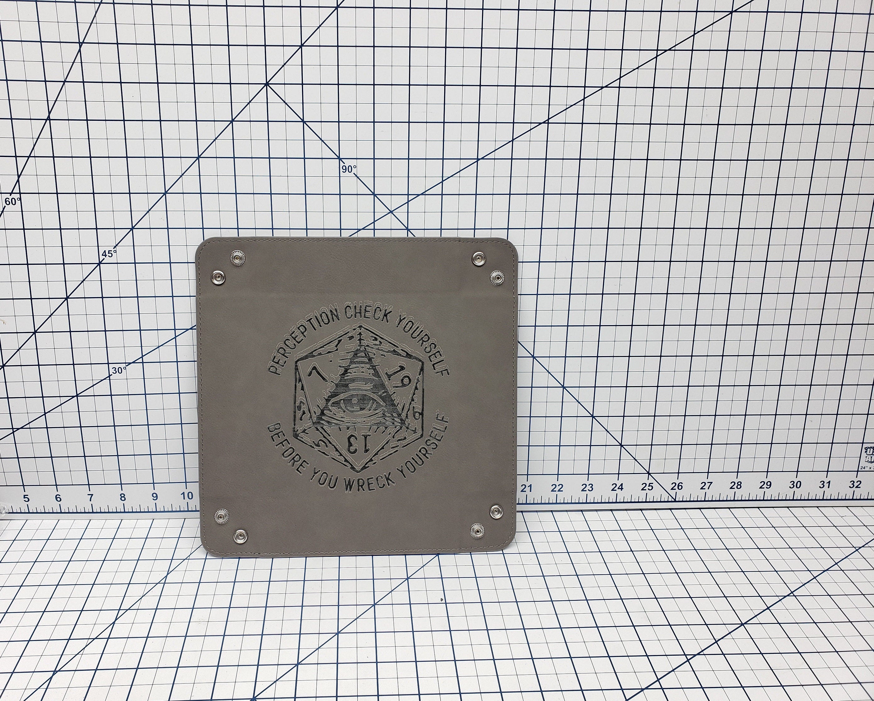 Dungeons and Dragons Themed Dice Tray - Multiple Designs - Leatherette Snap Up Tray - D&D - Dungeons and Dragons - Fantasy - RPG