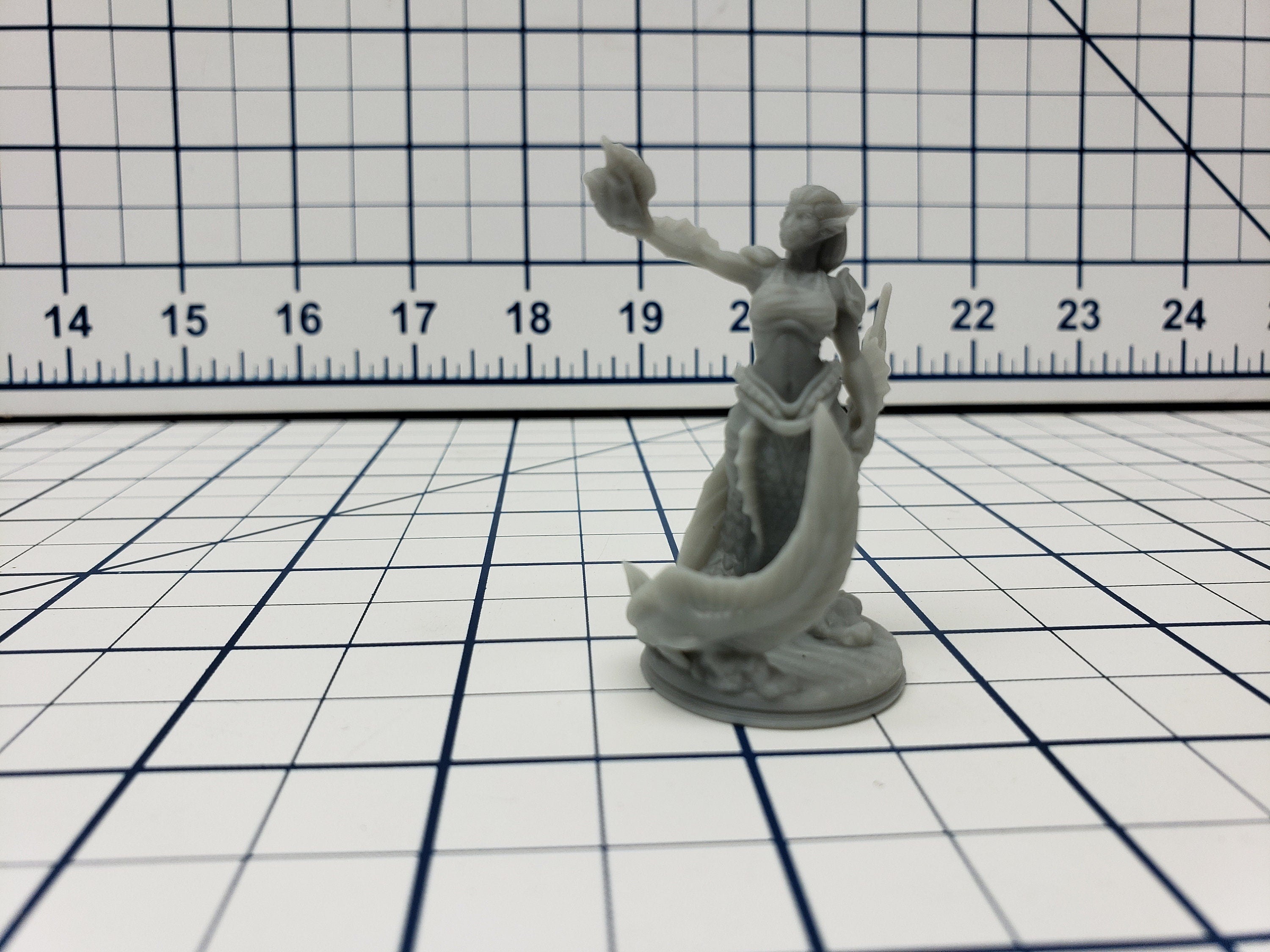 Merfolk Mini - Savage Atoll - Hero's Hoard - DND - Pathfinder - Dungeons & Dragons - RPG - Tabletop - EC3D - Miniature