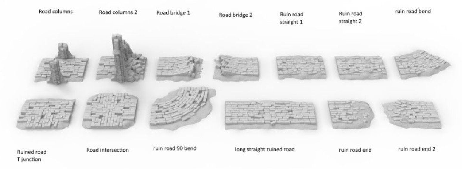 Ruin Roads - DND - Dungeons & Dragons - RPG - Pathfinder - Tabletop - TTRPG - Devious Games - 28 mm