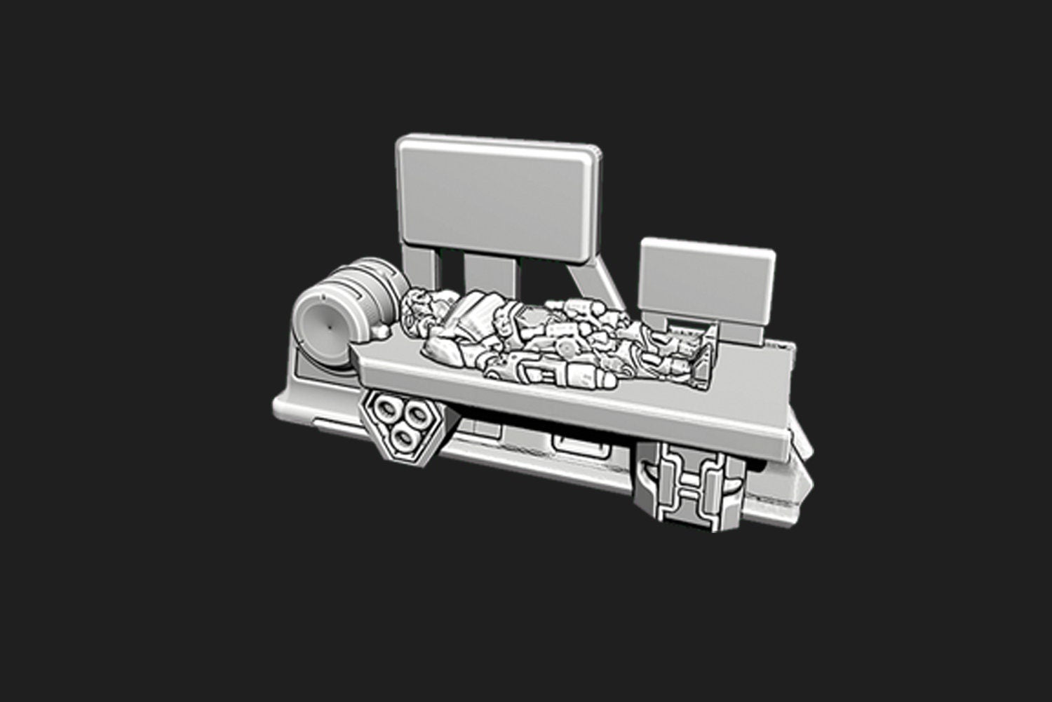 Droid Factory - Workbench - Ignis Quadrant - Starfinder - Cyberpunk - Science Fiction - Syfy - RPG - Tabletop - Scatter - Terrain