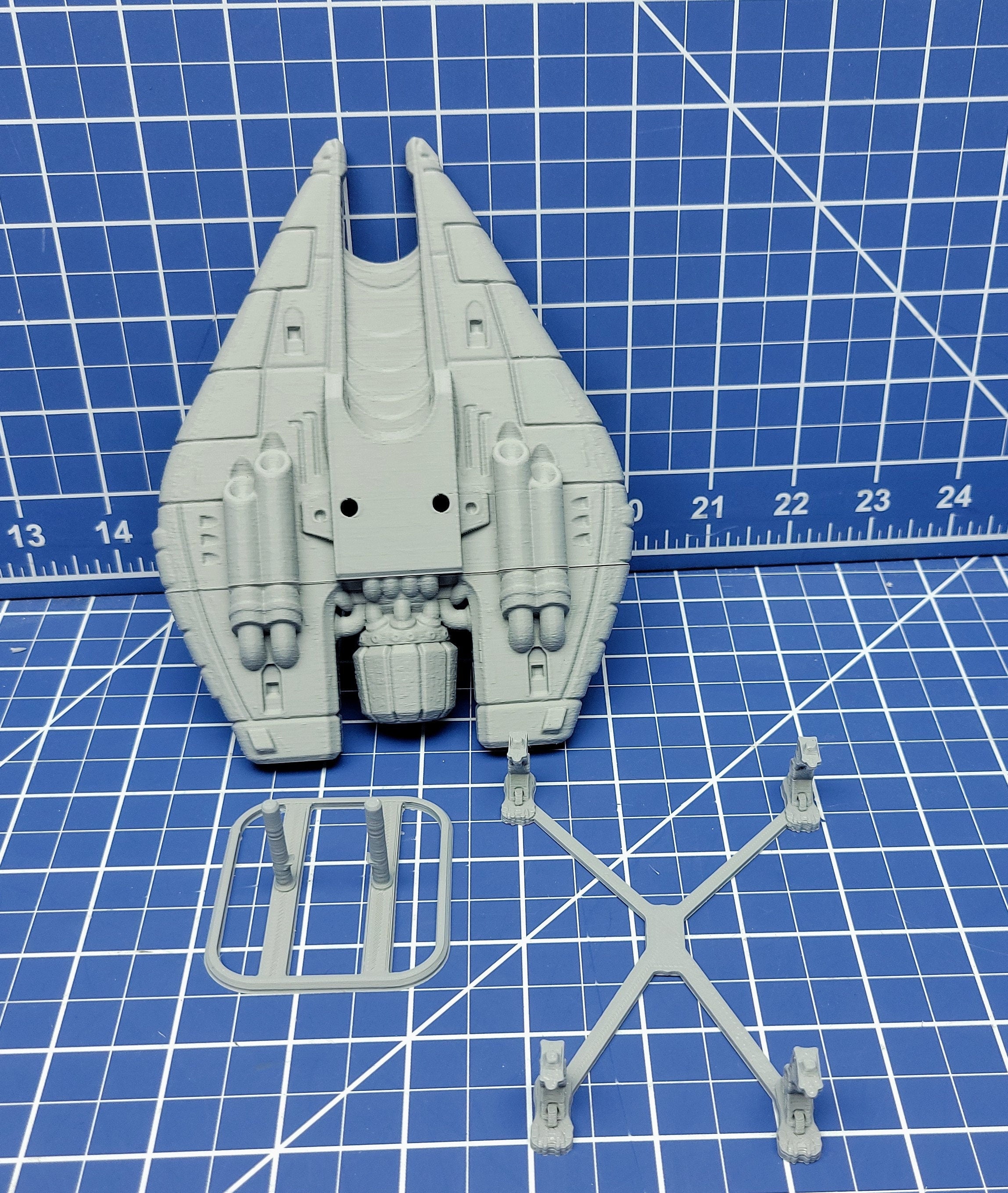 Starfighter 1 - Novus Landing - Starfinder - Cyberpunk - Shadowrun - Science Fiction - Syfy - RPG - Tabletop - Scatter - Terrain - 28mm