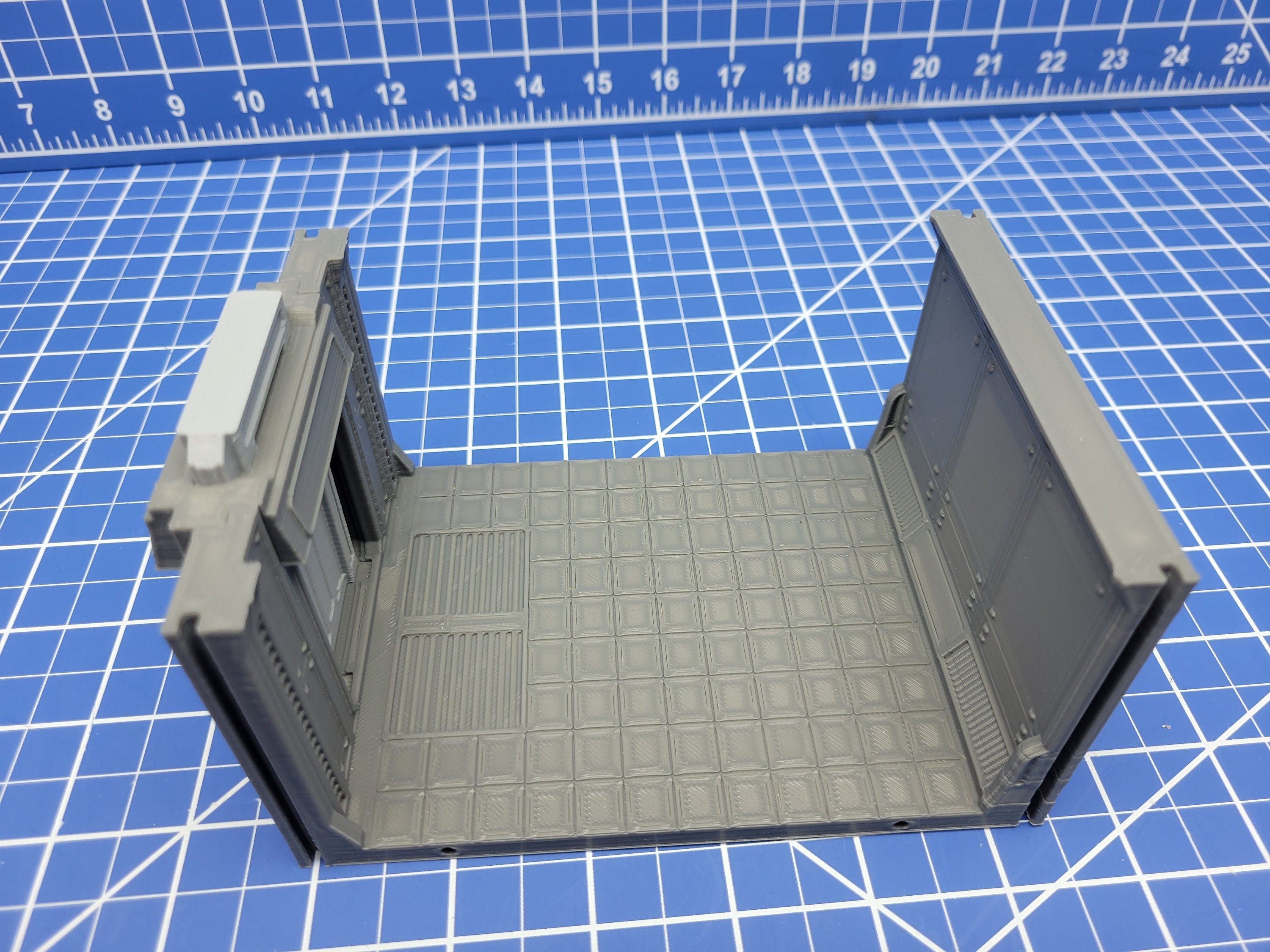 Long Room Door Tiles - Atomic Shelter - Atom Punk - Starfinder - Cyberpunk - Science Fiction - Syfy - RPG - Tabletop - Scatter - 28mm