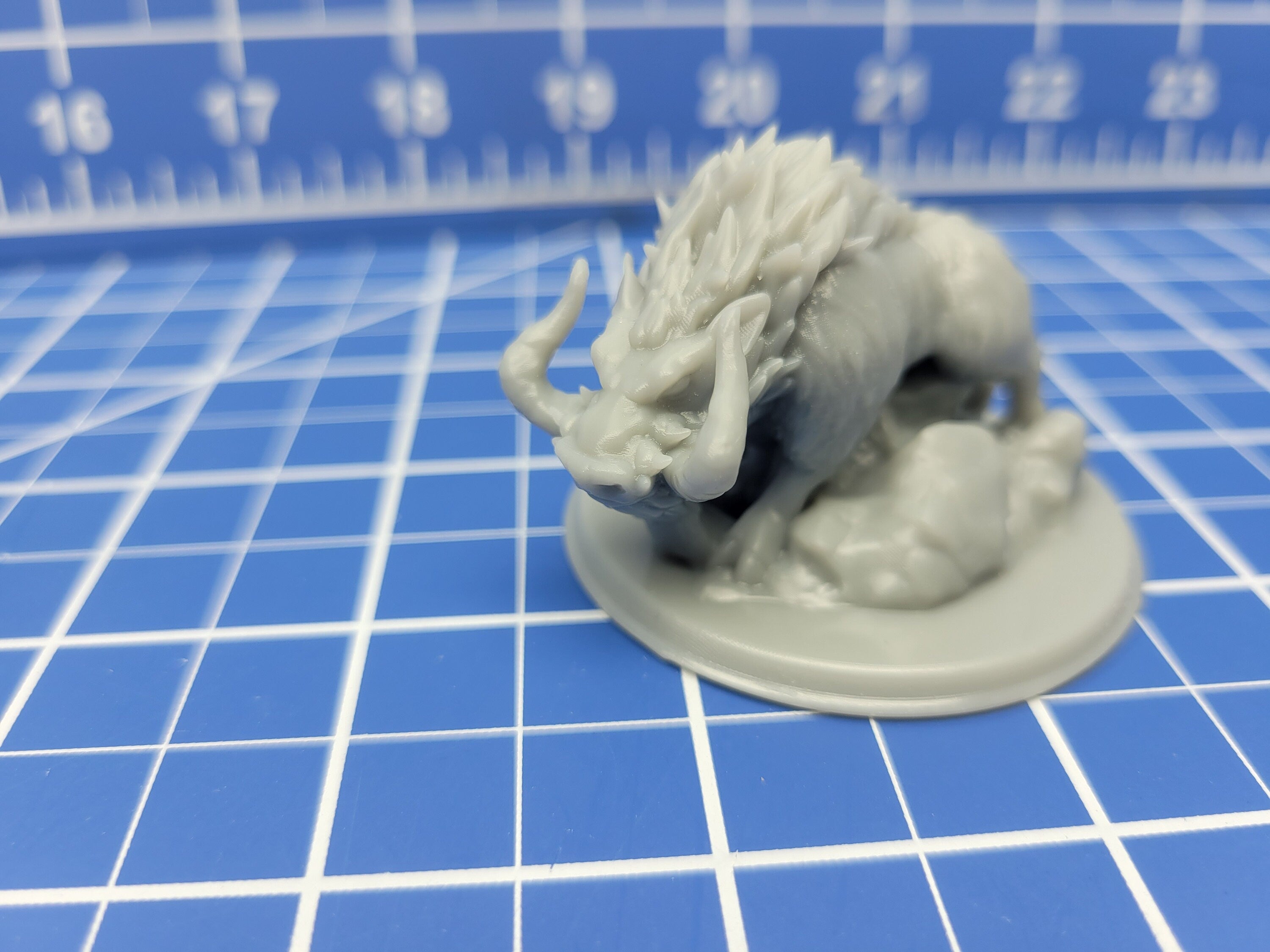 Dire Boar - Minis - Beasts and Badies - Hero's Hoard - DND - Pathfinder - Dungeons & Dragons - RPG - Tabletop - EC3D - Miniature