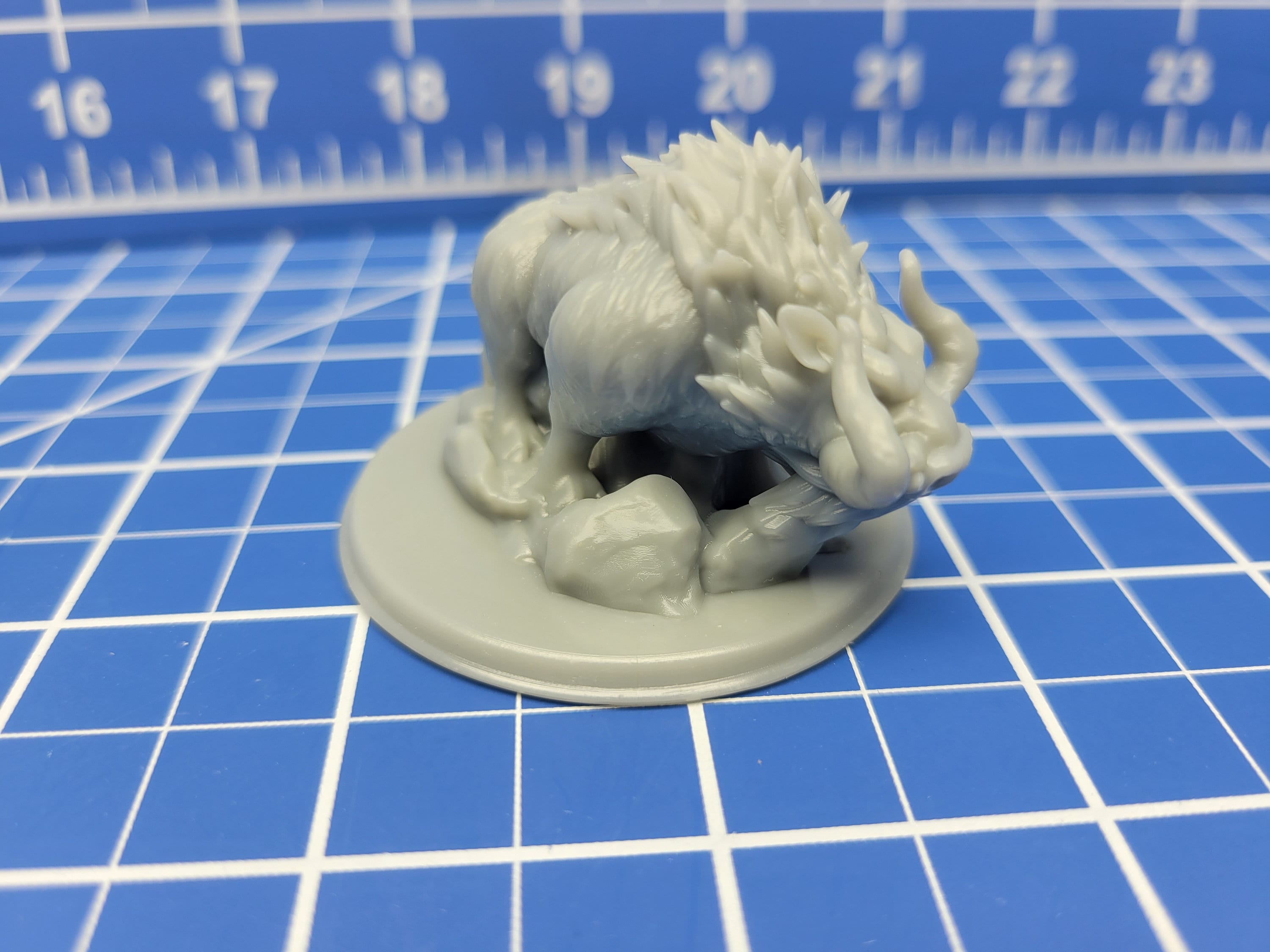 Dire Boar - Minis - Beasts and Badies - Hero's Hoard - DND - Pathfinder - Dungeons & Dragons - RPG - Tabletop - EC3D - Miniature