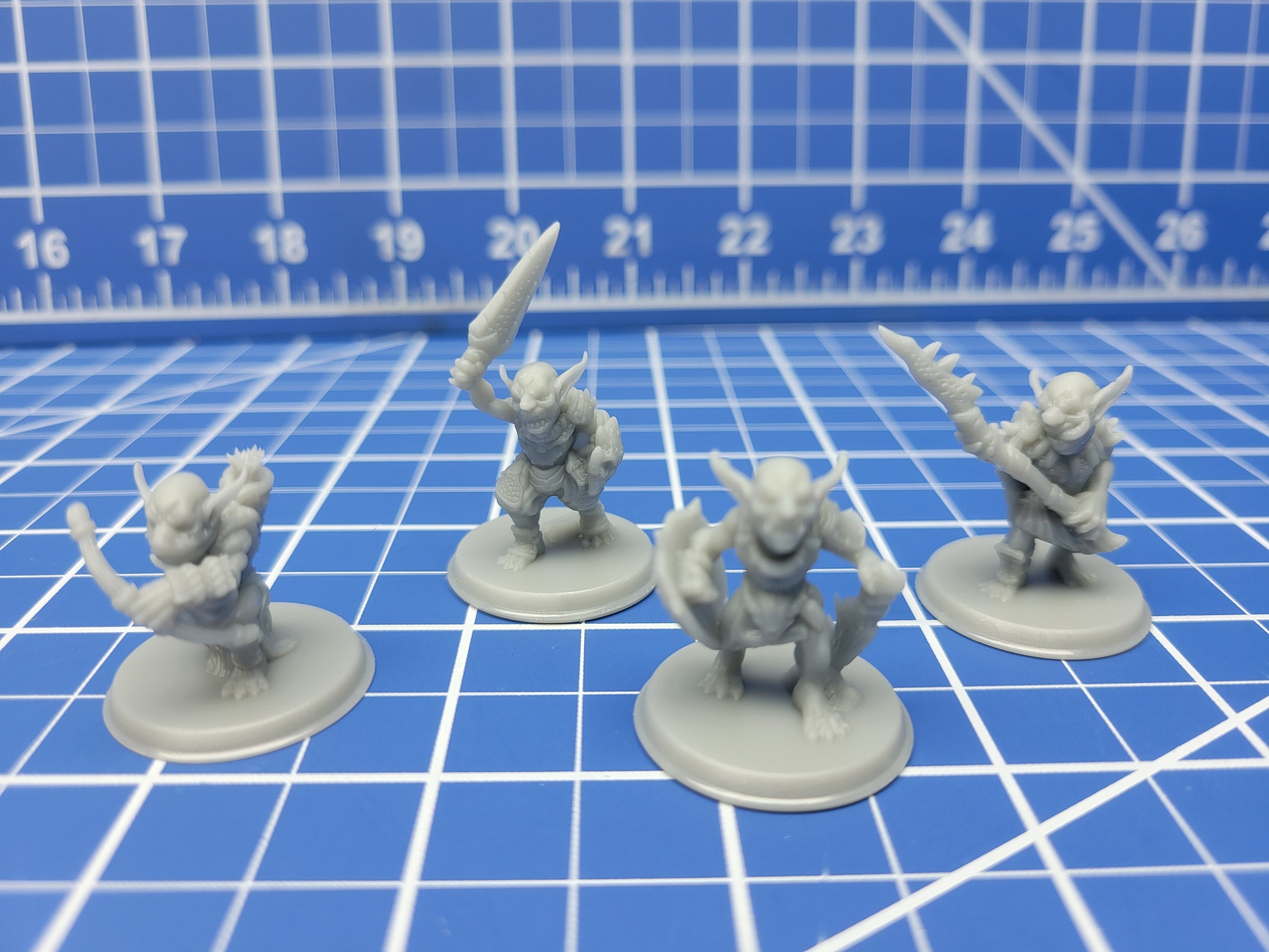 Goblins - Minis - Beasts and Badies - Hero's Hoard - DND - Pathfinder - Dungeons & Dragons - RPG - Tabletop - EC3D - Miniature