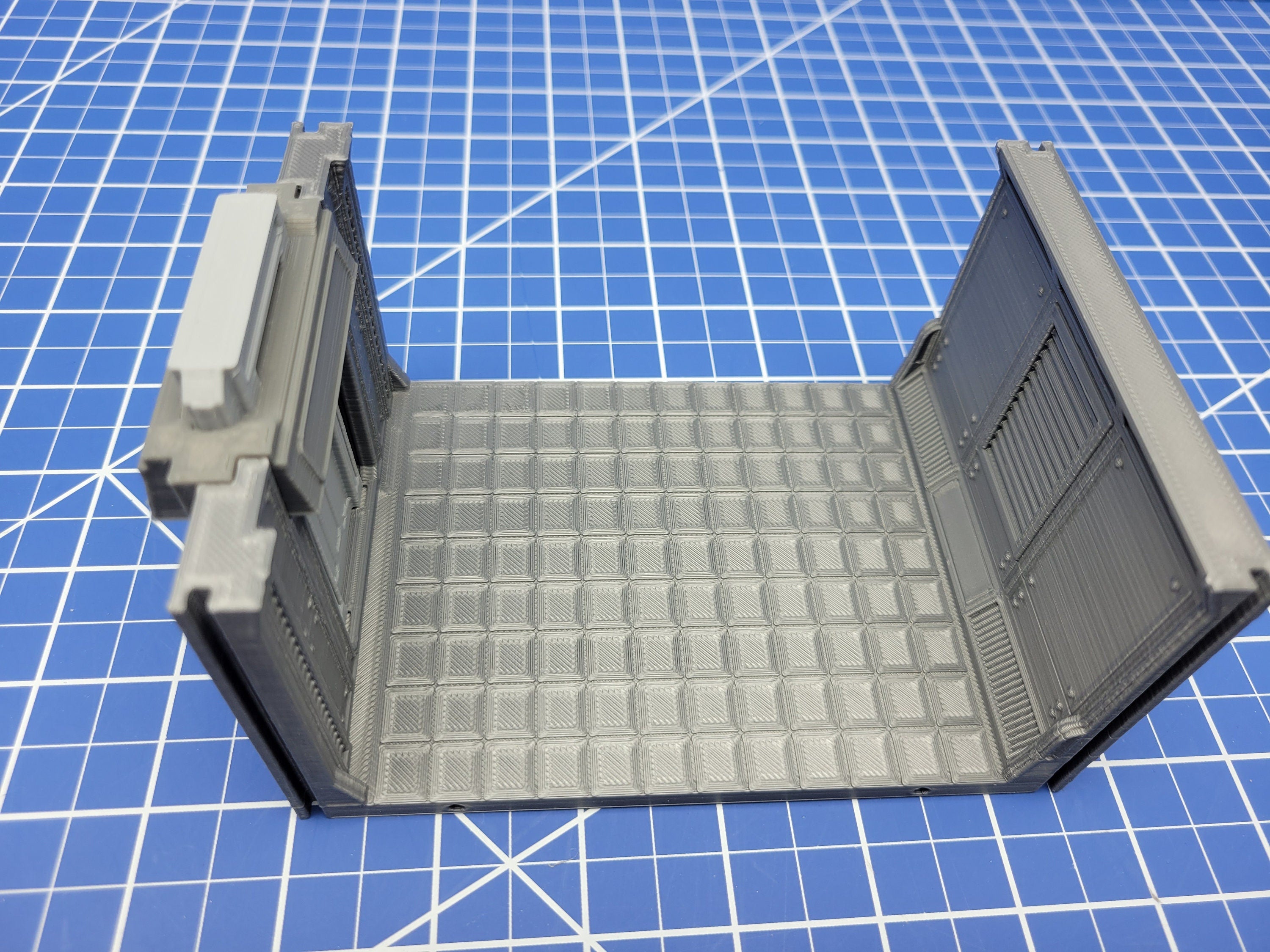 Long Room Door Tiles - Atomic Shelter - Atom Punk - Starfinder - Cyberpunk - Science Fiction - Syfy - RPG - Tabletop - Scatter - 28mm