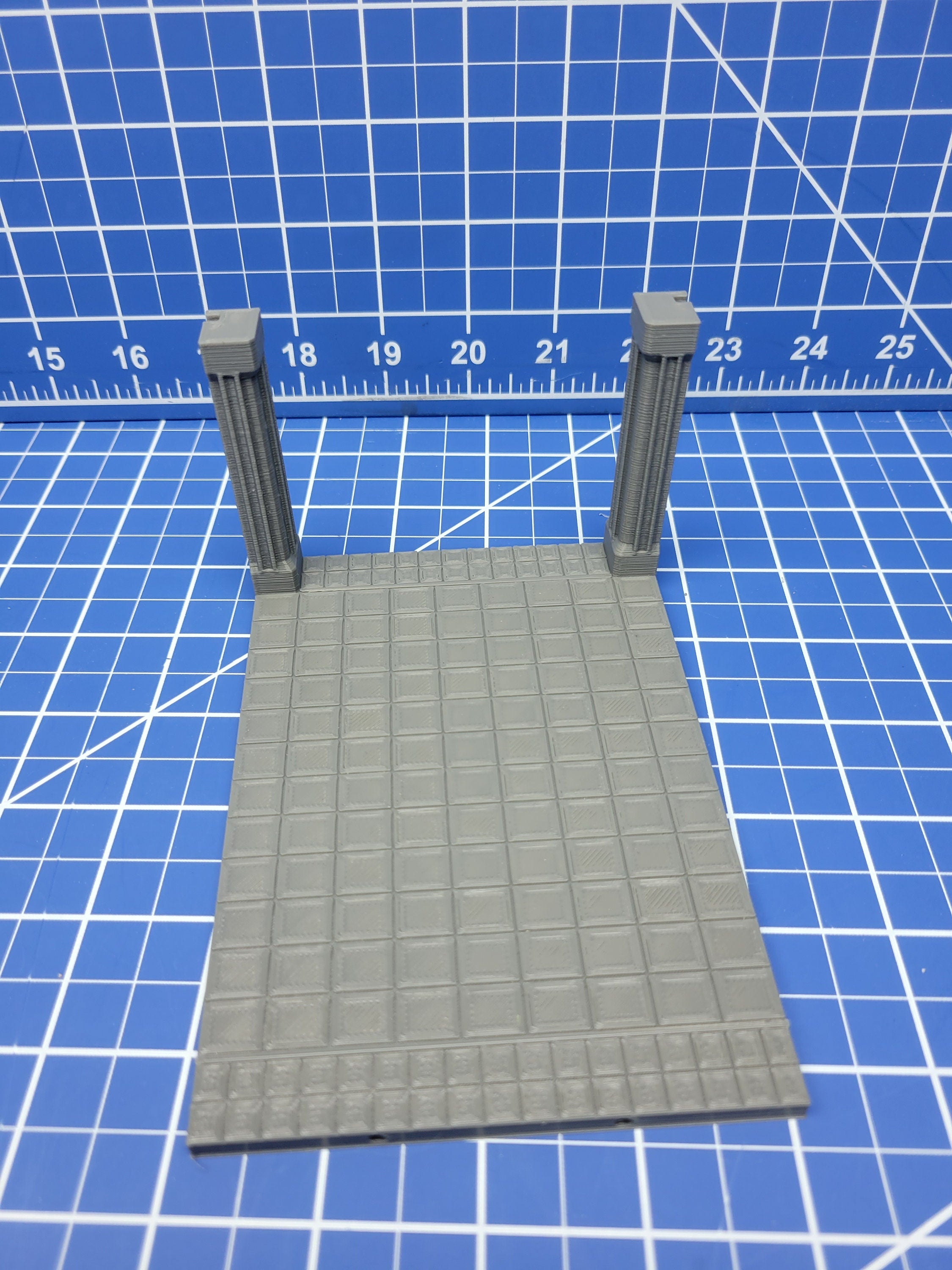 Long Room Floor Tiles - Atomic Shelter - Atom Punk - Starfinder - Cyberpunk - Science Fiction - Syfy - RPG - Tabletop - Scatter - 28mm