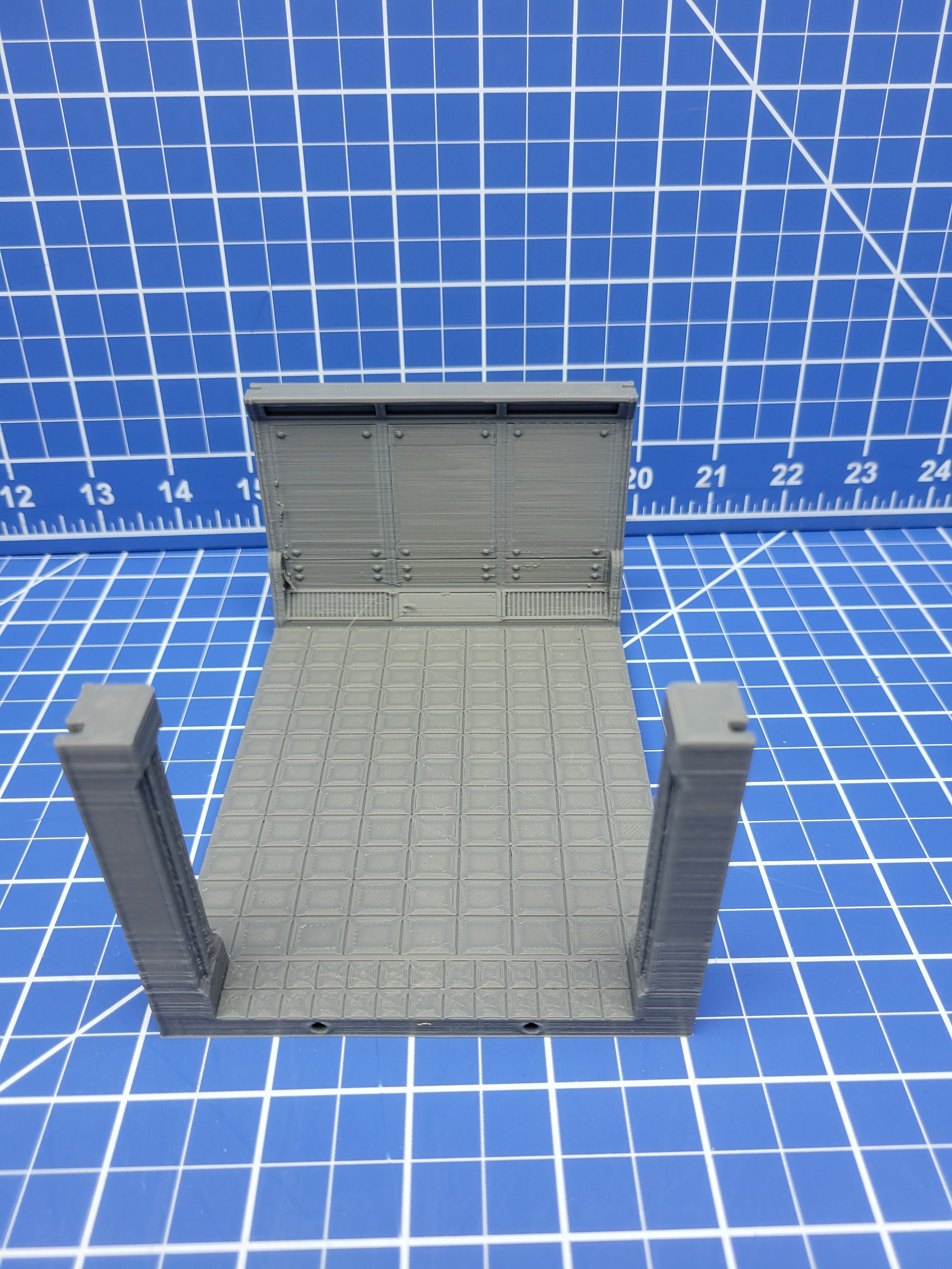 Long Room Floor Tiles - Atomic Shelter - Atom Punk - Starfinder - Cyberpunk - Science Fiction - Syfy - RPG - Tabletop - Scatter - 28mm