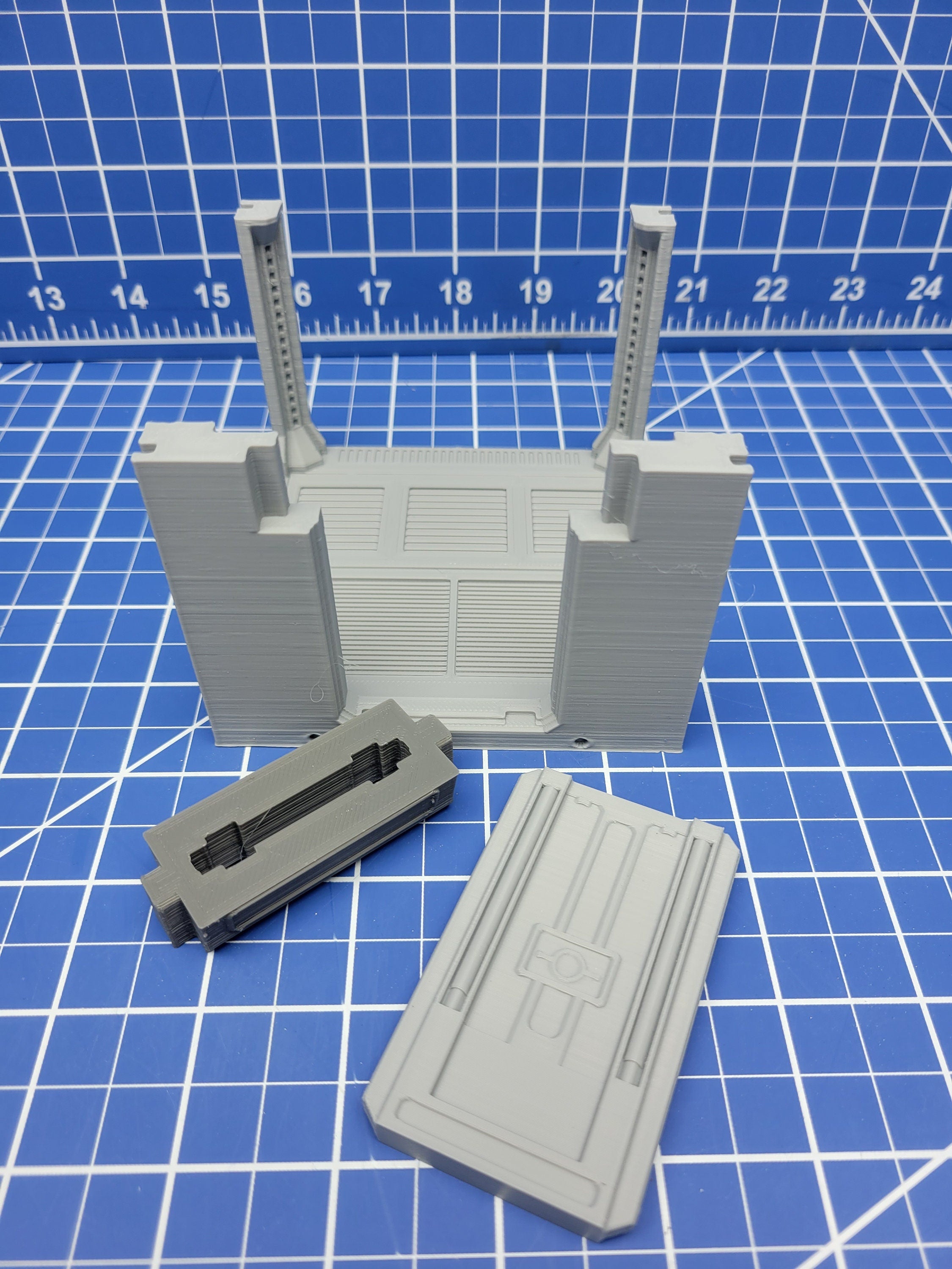 X-Axis Corridor Tiles - Atomic Shelter - Atom Punk - Starfinder - Cyberpunk - Science Fiction - RPG - Tabletop - Scatter - Terrain - 28mm