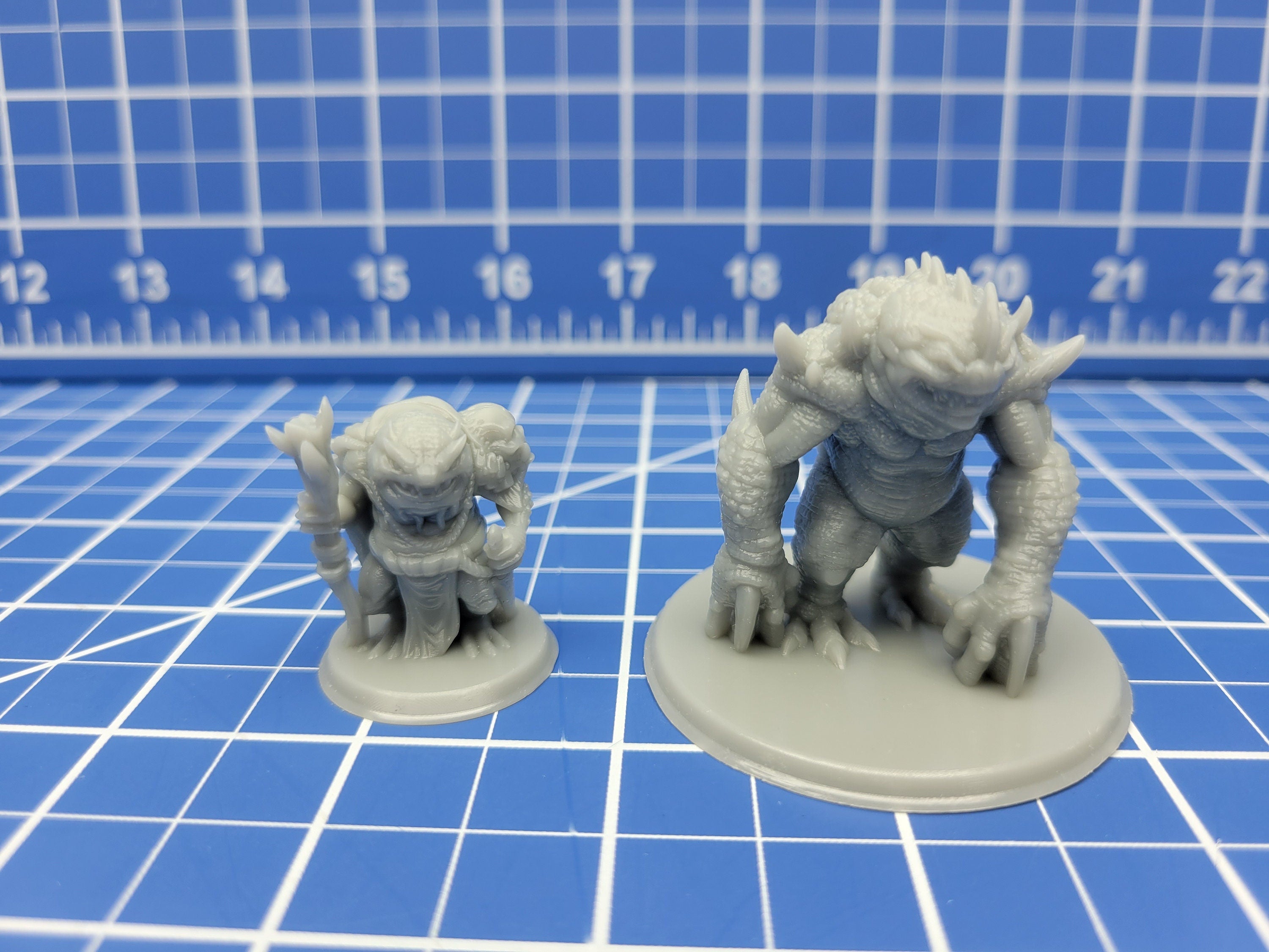 Slaad - Minis - Beasts and Badies - Hero's Hoard - DND - Pathfinder - Dungeons & Dragons - RPG - Tabletop - EC3D - Miniature