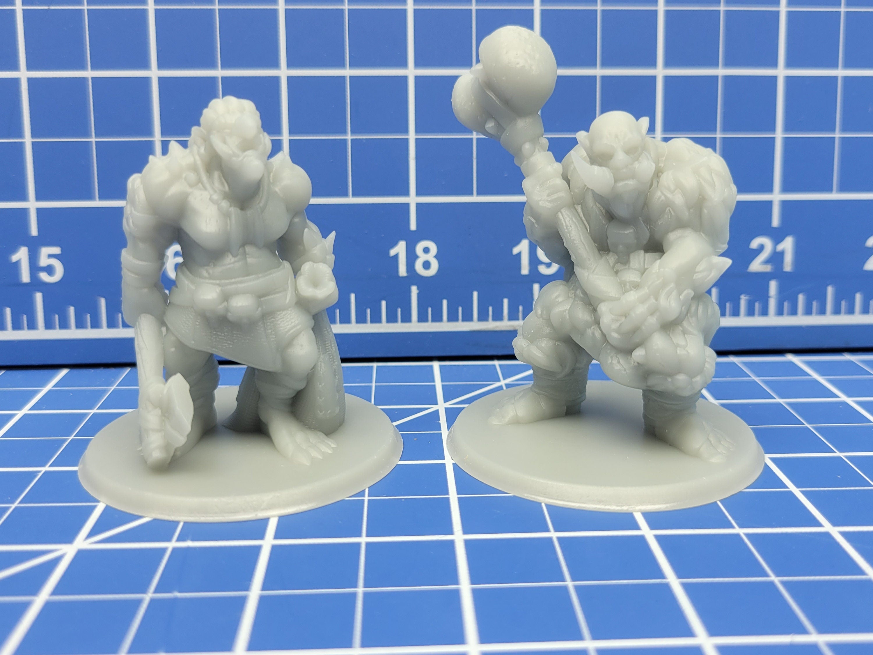 Trolls - Minis - Beasts and Badies - Hero's Hoard - DND - Pathfinder - Dungeons & Dragons - RPG - Tabletop - EC3D - Miniature