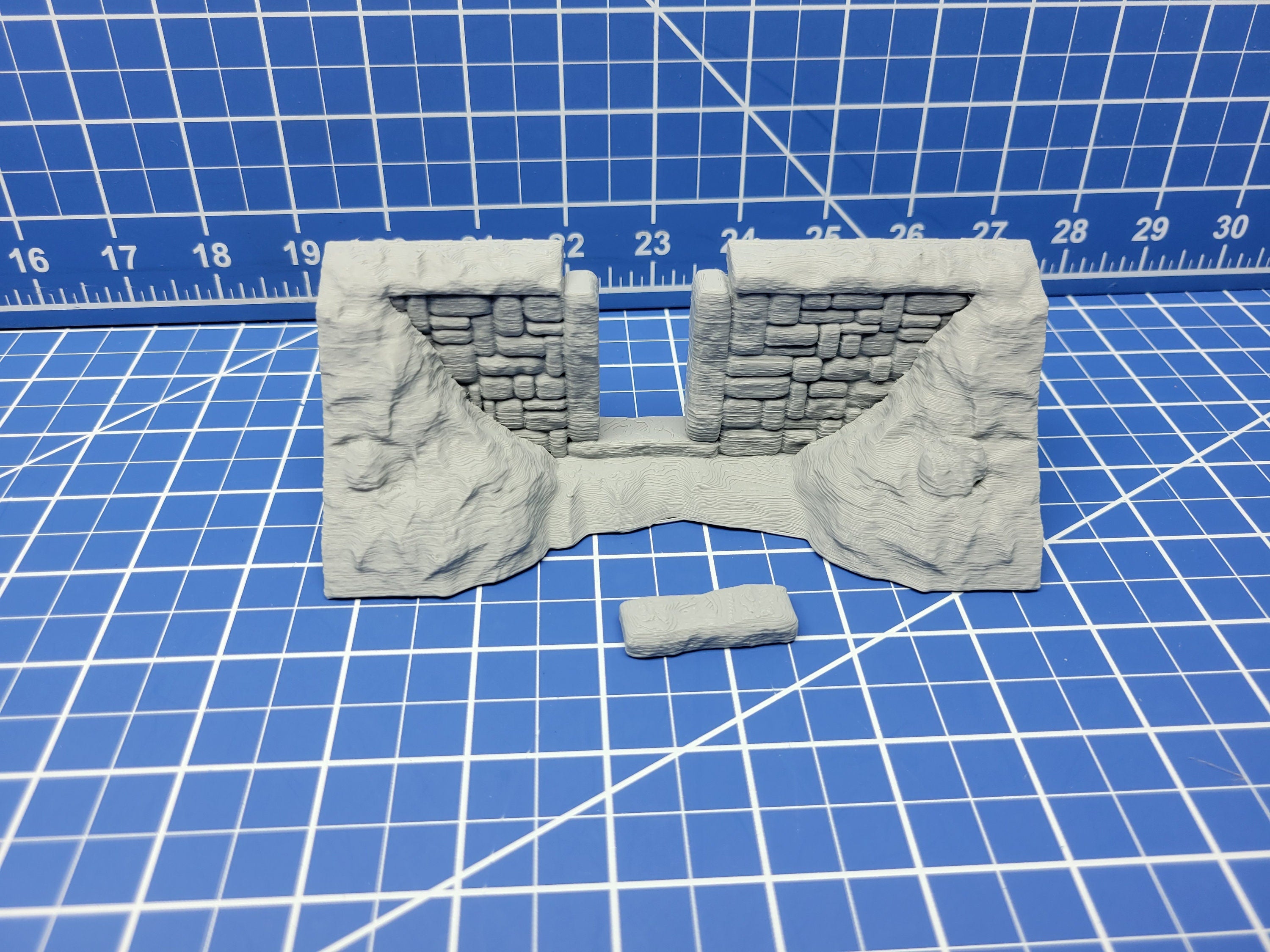 Barrow Mounds - Entrance Door Tiles - Dragonshire - Fat Dragon Games - DND - Pathfinder - RPG - Terrain - 28 mm / 1" - Dungeon & Dragons