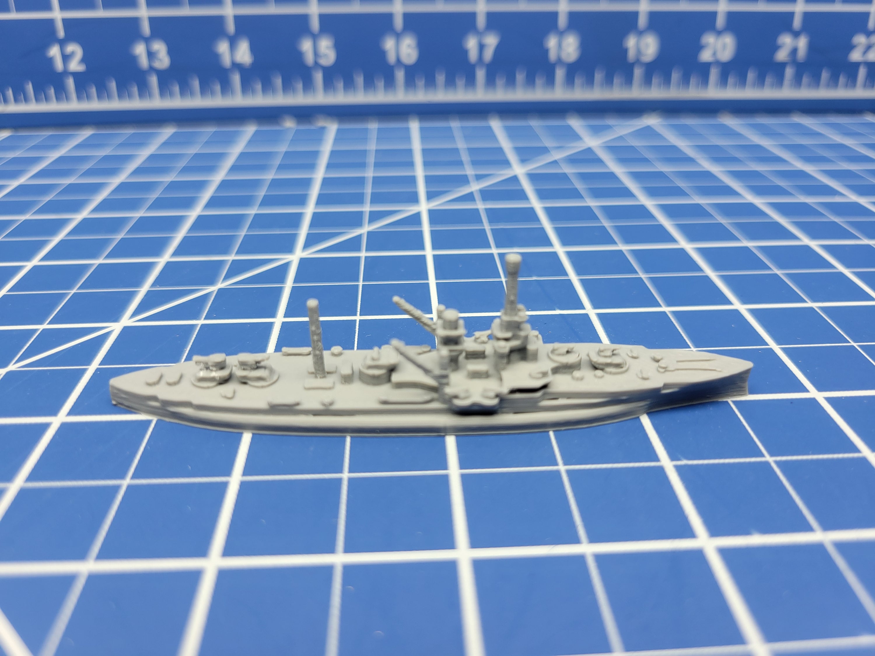 Battleship - Florida Class - Utah c.1941 - US Navy - Wargaming - Axis and Allies - Naval Miniature - Tabletop Games-Warships