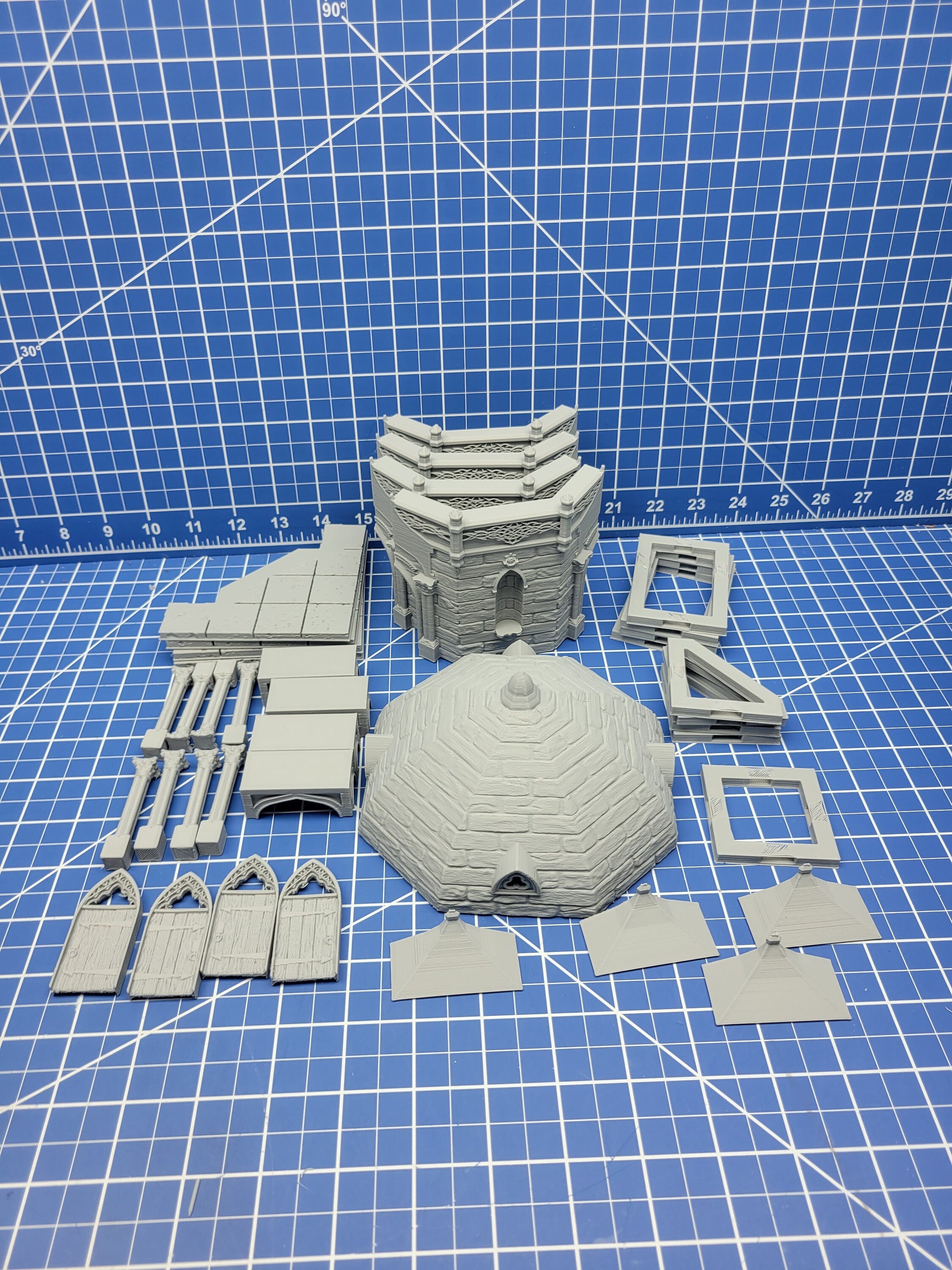 OpenForge Morehead Mausoleum - Tabletop - DND - Pathfinder - RPG - 28 mm / 1" - Terrain - Dungeons & Dragons -