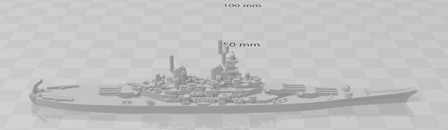 Battleship - Iowa Class - US Navy - Wargaming - Axis and Allies - Naval Miniature - Tabletop Games - Warships