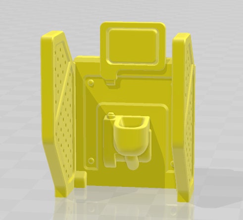 Bathroom - Novus Landing - Starfinder - Cyberpunk - Science Fiction - Syfy - RPG - Tabletop - Scatter - Terrain - 28 mm / 1" Scale