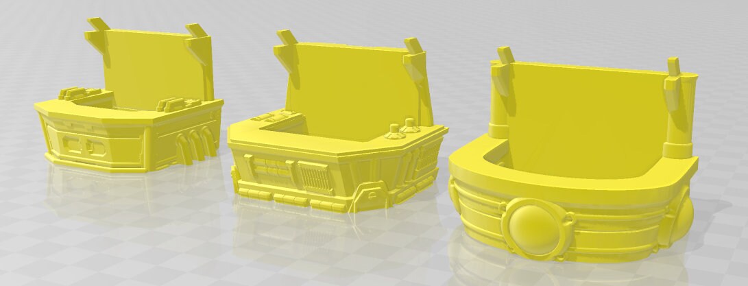 Black Market Stalls - Novus Landing - Starfinder - Cyberpunk - Science Fiction - Syfy - RPG - Tabletop - Scatter - Terrain - 28 mm /1" Scale