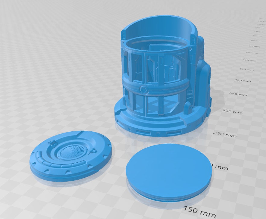 Cryo Holding Chambers - Novus Landing - Starfinder - Cyberpunk - Science Fiction - Syfy - RPG - Tabletop - Scatter - Terrain - 28 mm / 1"