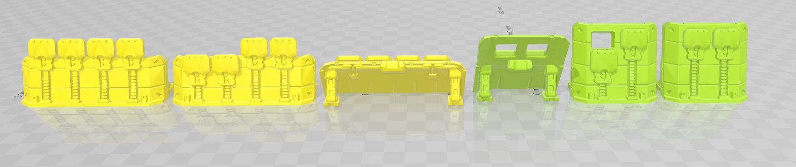 Quick Deploy Barricades - Novus Landing - Starfinder - Cyberpunk - Science Fiction - Syfy - RPG - Tabletop - Scatter- Terrain- 28 mm / 1"