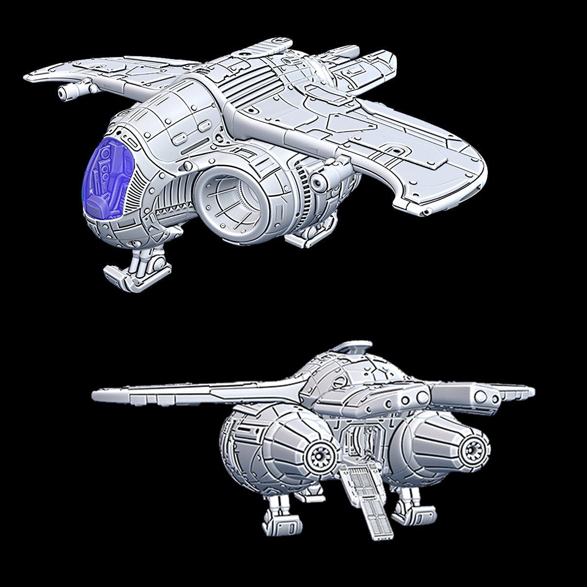 Peregrine - Novus Landing - Starfinder - Cyberpunk - Science Fiction - Syfy - RPG - Tabletop - Scatter- Terrain- 28 mm / 1"