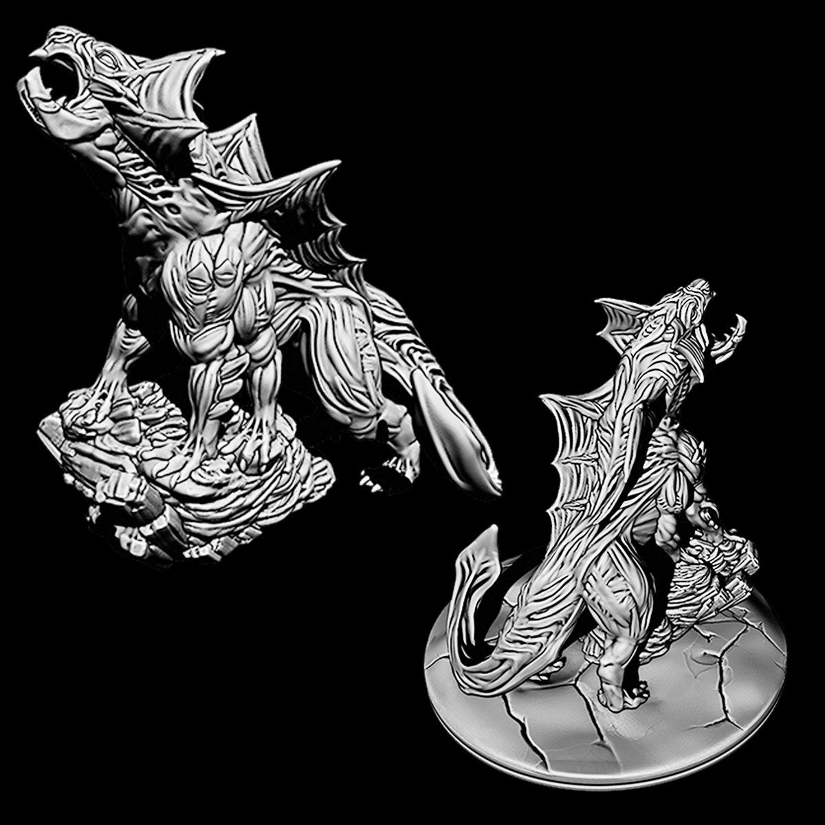 Judurian Death Cat - Novus Landing - Starfinder - Cyberpunk - Science Fiction - Syfy - RPG - Tabletop - Scatter- Terrain- 28 mm / 1"