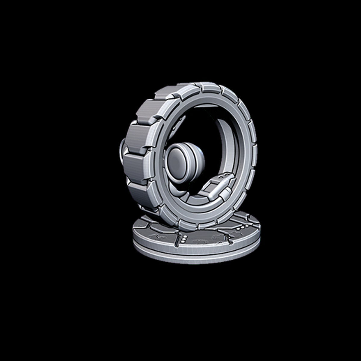 Wheel Drone - Novus Landing - Starfinder - Cyberpunk - Science Fiction - Syfy - RPG - Tabletop - Scatter- Terrain- 28 mm / 1"