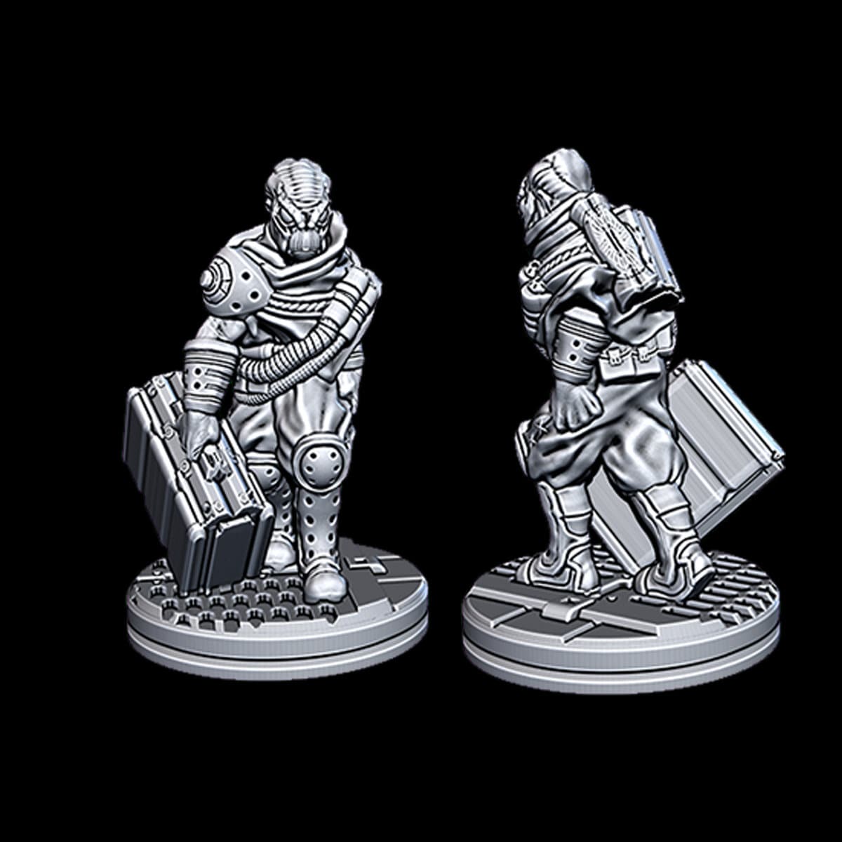 Alien Courier - Novus Landing - Starfinder - Cyberpunk - Science Fiction - Syfy - RPG - Tabletop - Scatter- Terrain- 28 mm / 1"